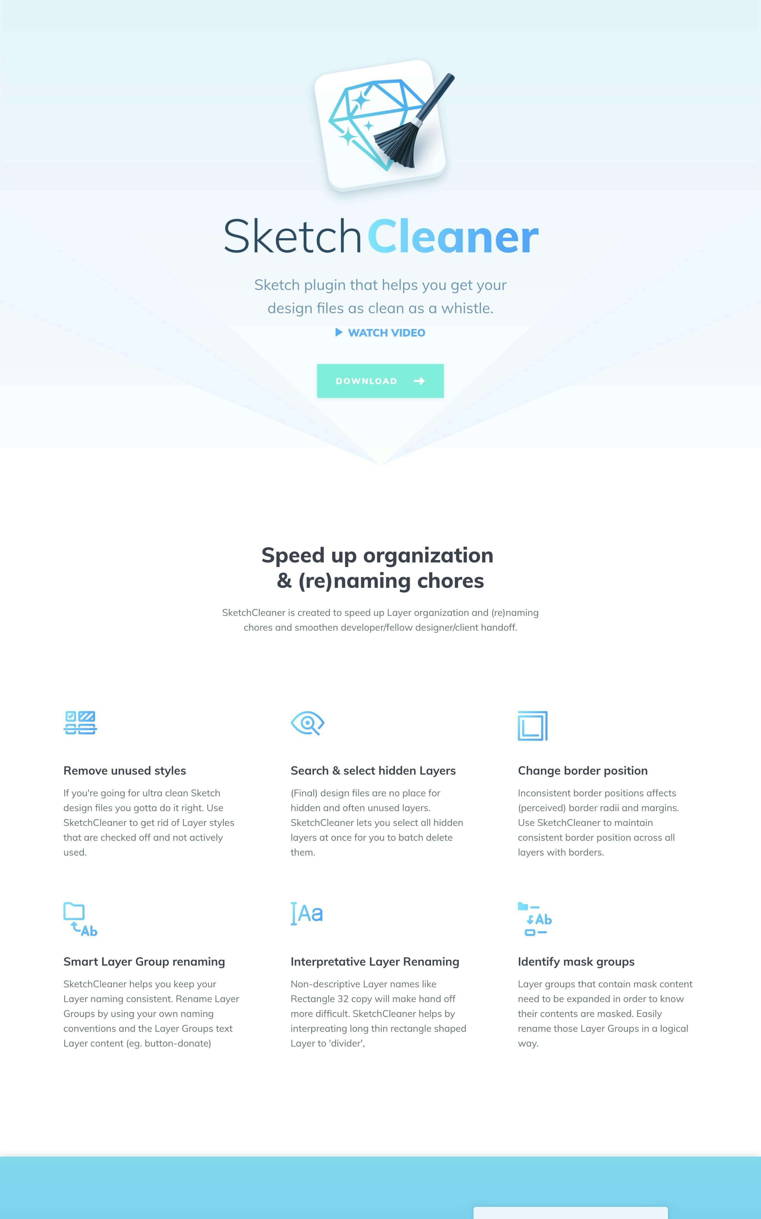 SketchCleaner Website Screenshot