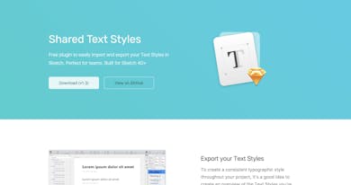 Shared Text Styles Thumbnail Preview