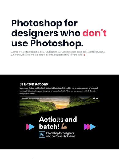 Photoshop for designers who don’t use Photoshop. Thumbnail Preview
