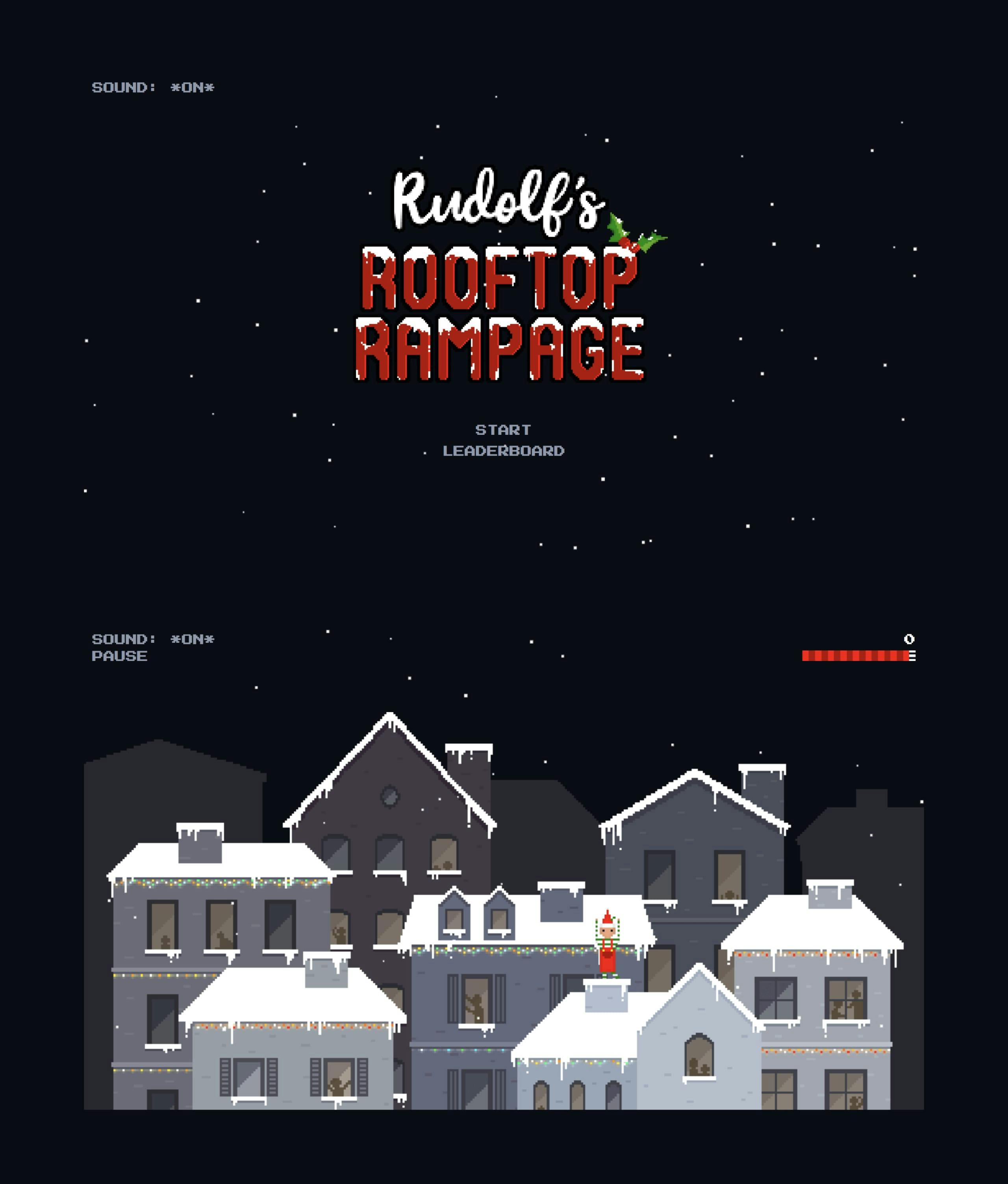 Rudolf’s Rooftop Rampage Website Screenshot