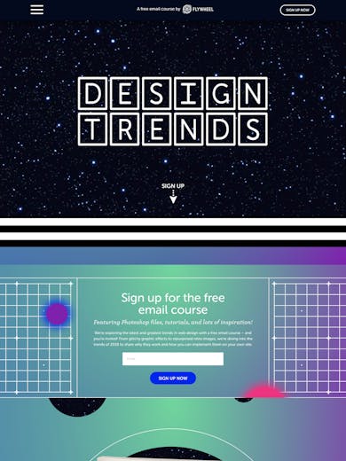 Design Trends 2018 with Flywheel Thumbnail Preview