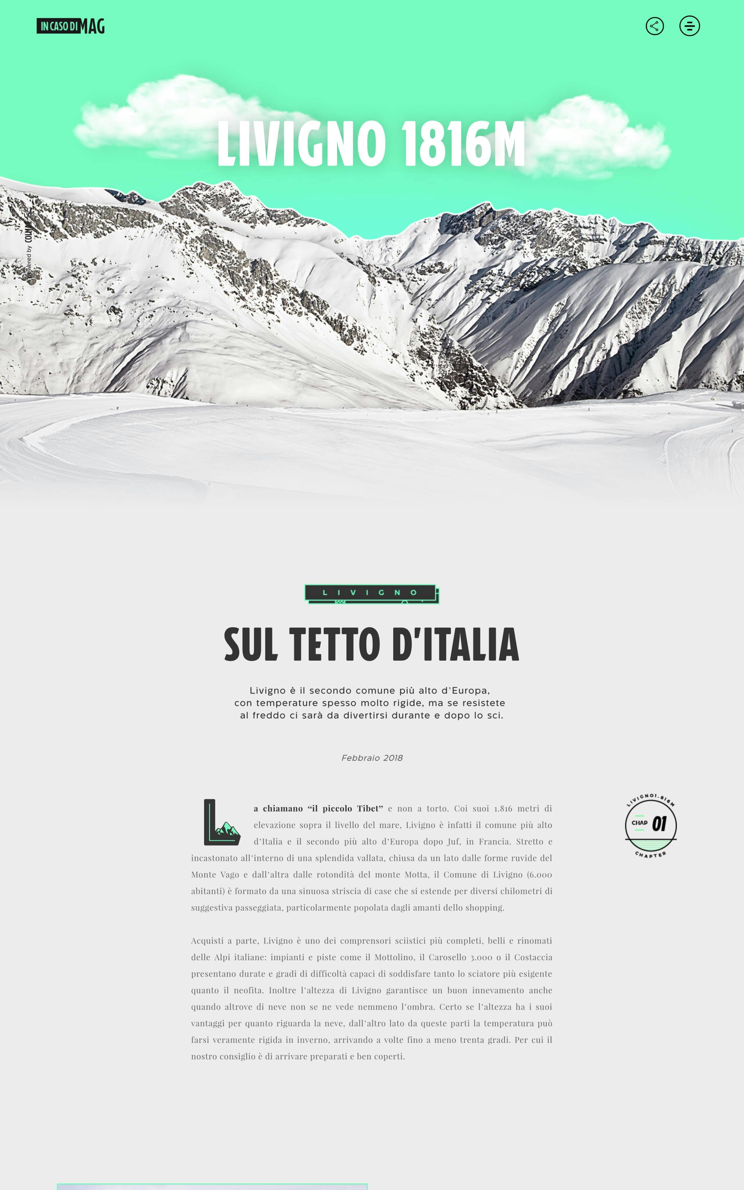 Livigno – In caso di MAG Website Screenshot