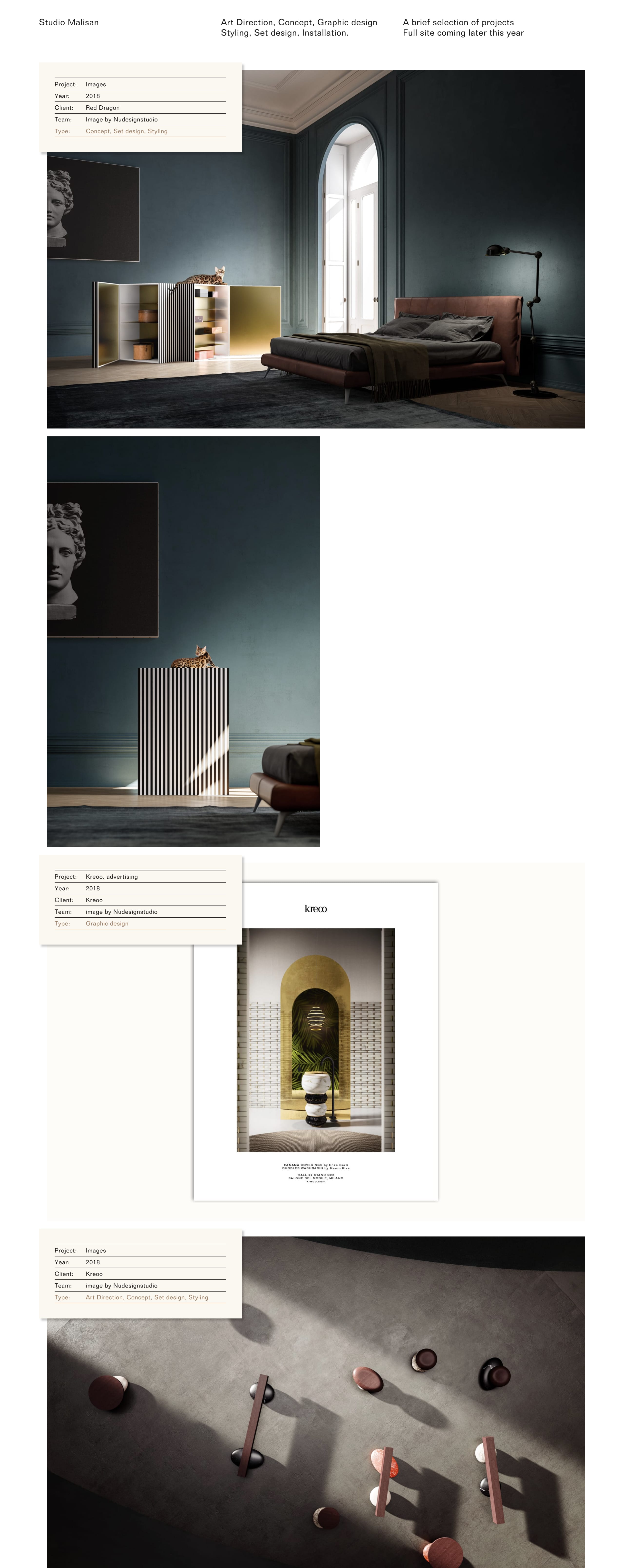 Studio Malisan Website Screenshot