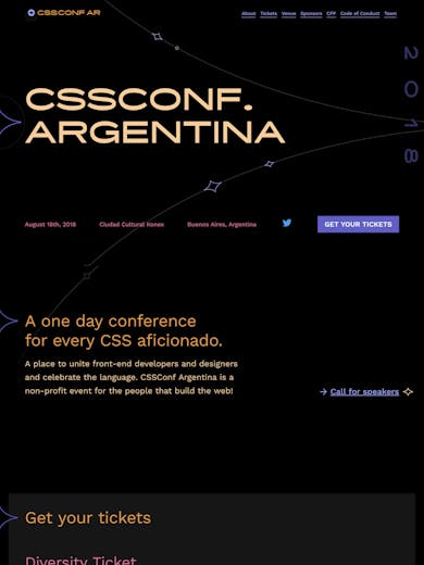 CSSConf Argentina 2018 Thumbnail Preview