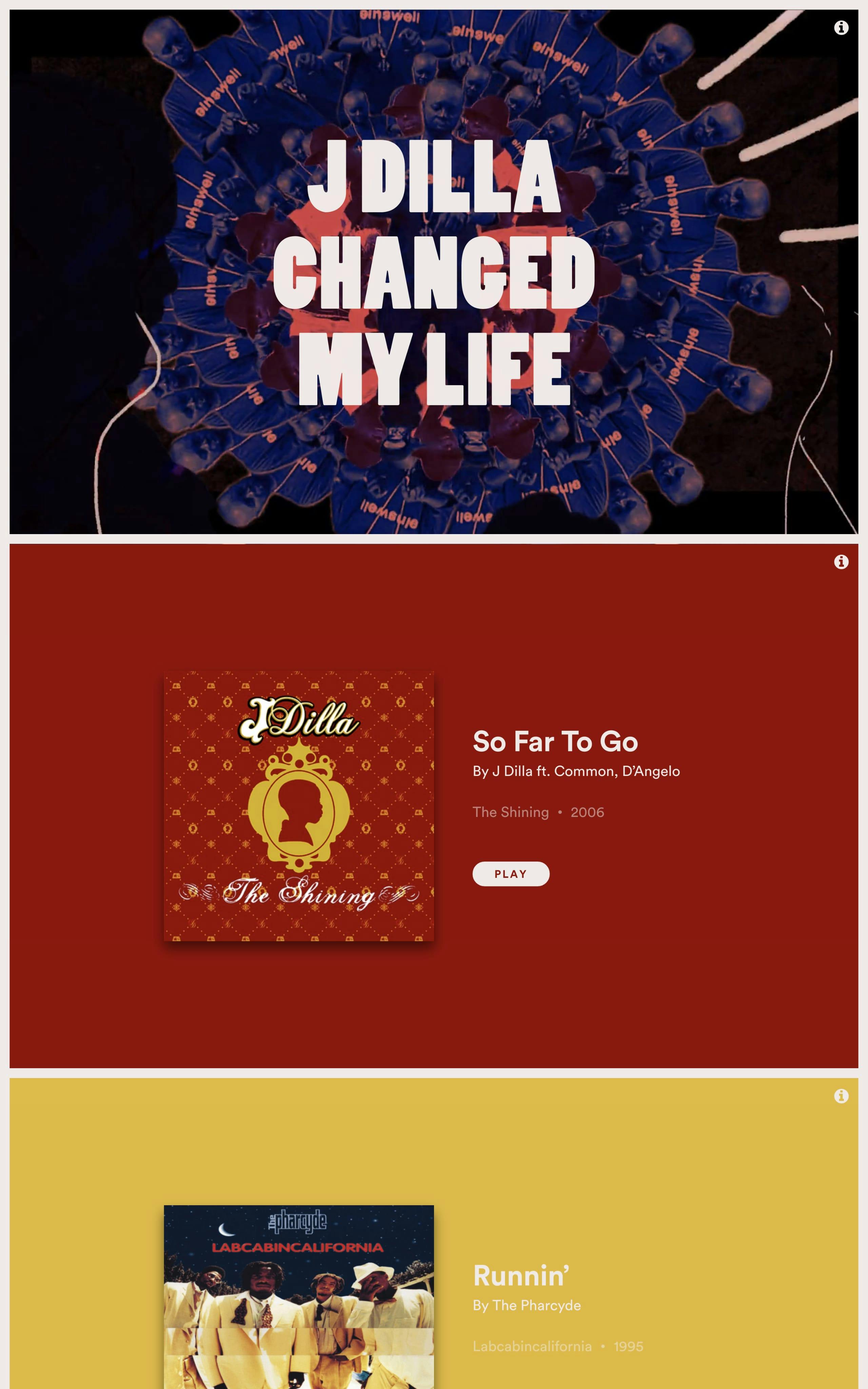 J Dilla Changed My Life Website Screenshot