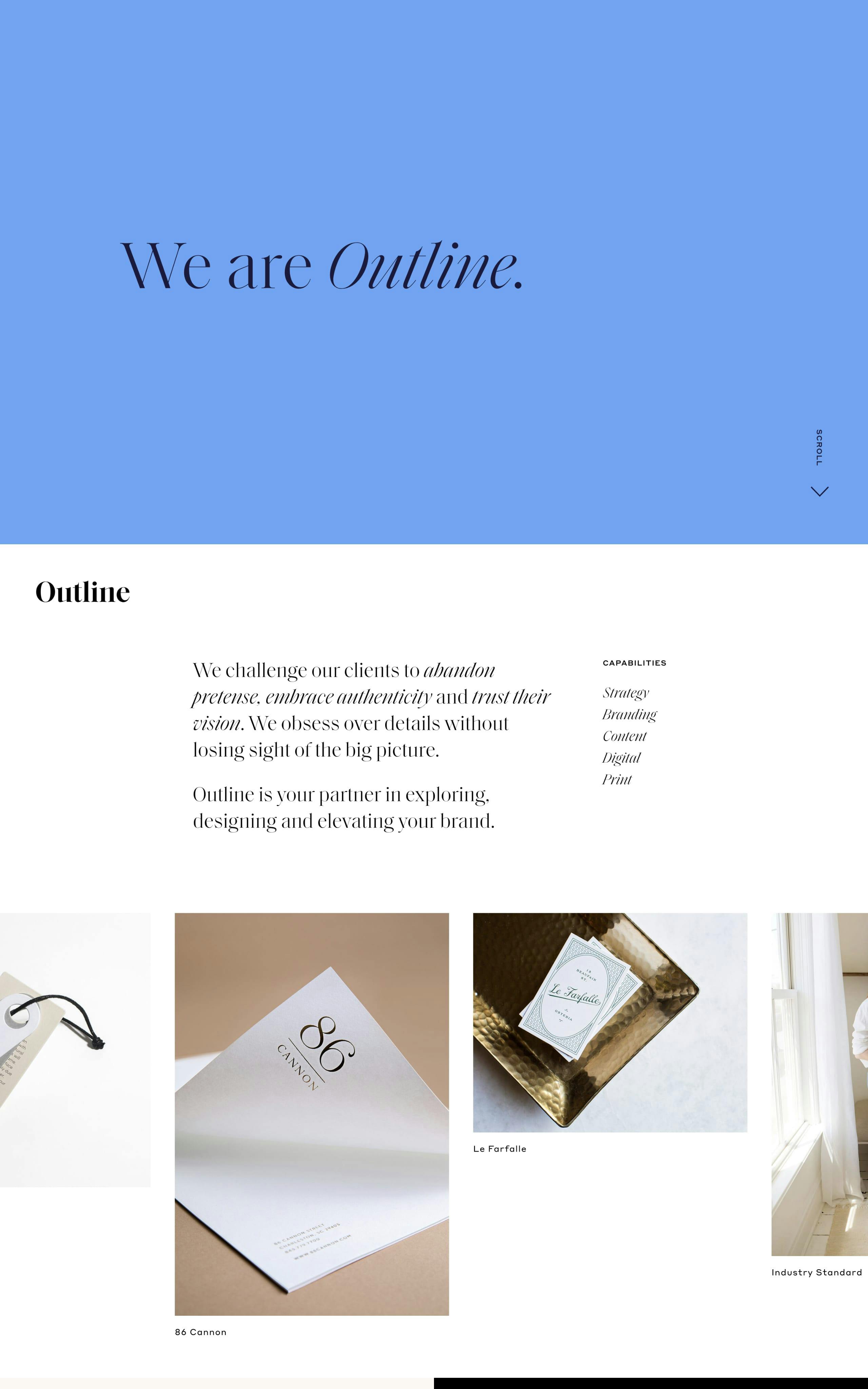 Outline Website Screenshot