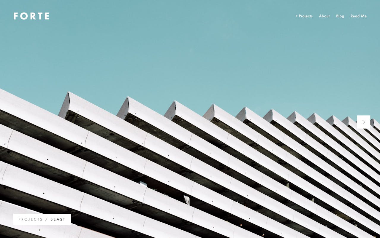 Forte - Home Slideshow View Screenshot