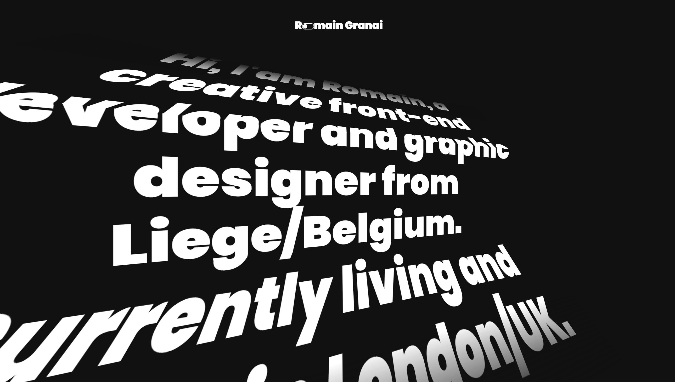 Romain Granai Website Screenshot