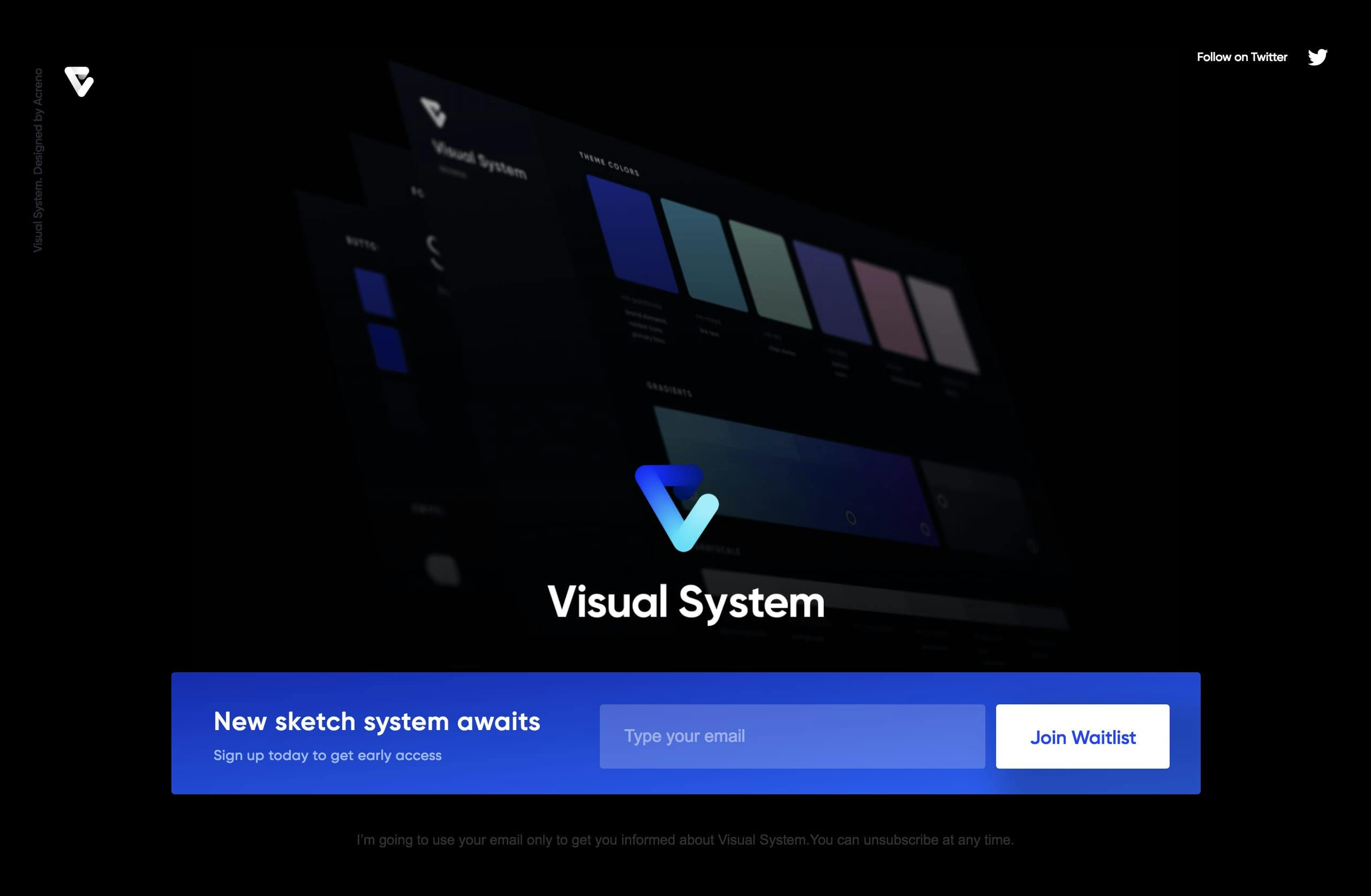 Visual System Website Screenshot