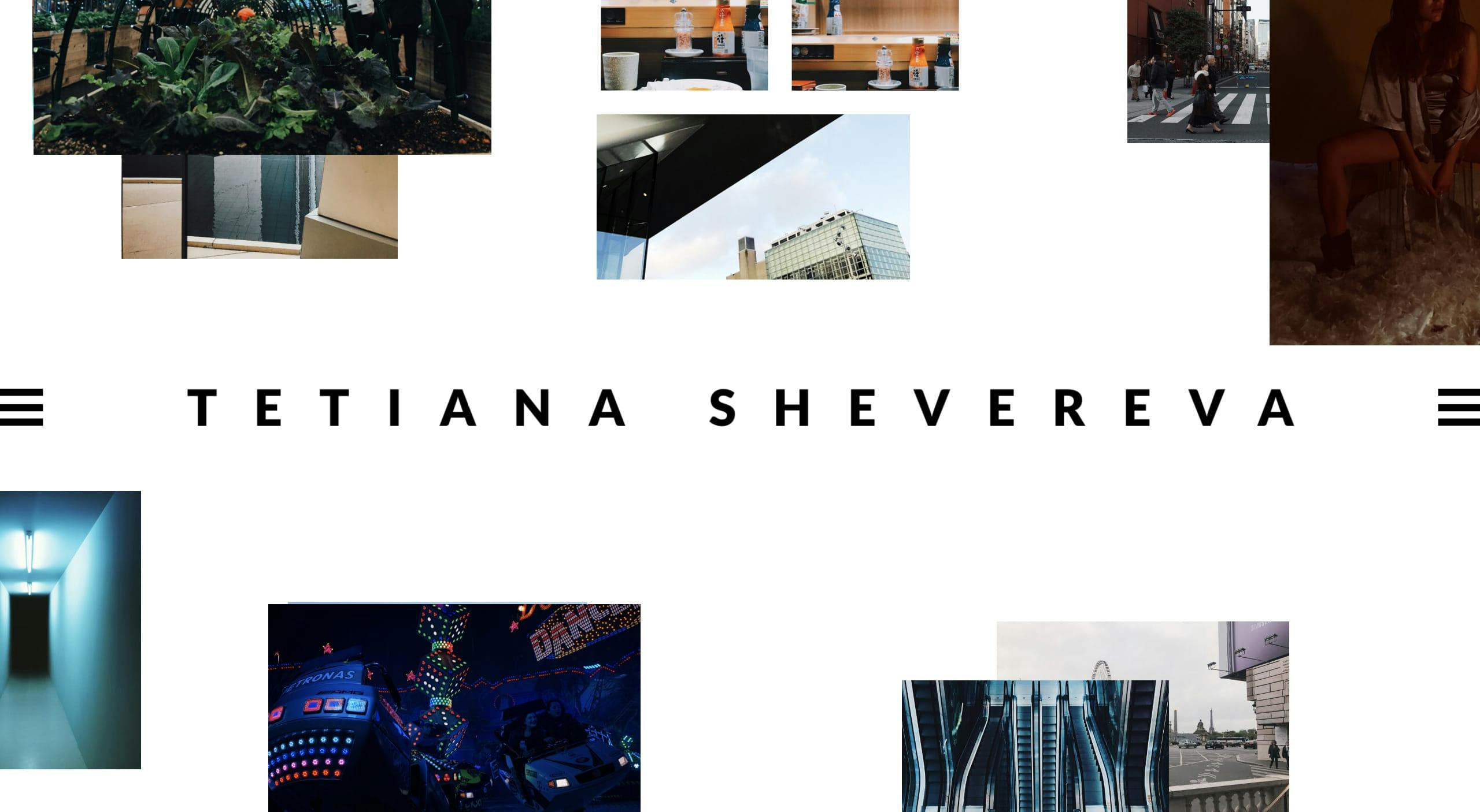 Tetiana Shevereva Website Screenshot