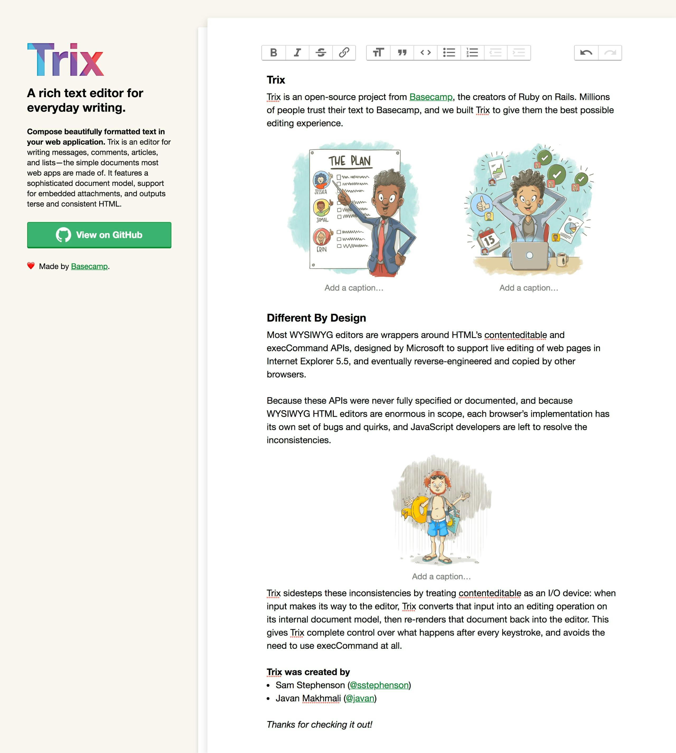 Trix Website Screenshot