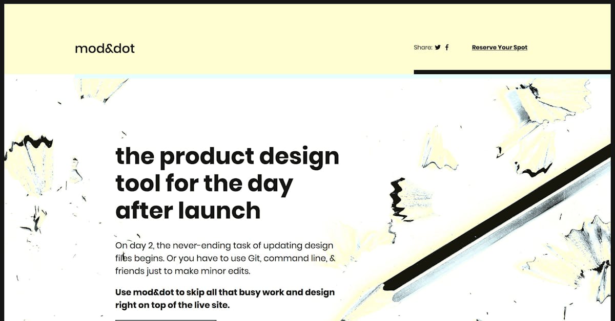 Product Page screen design idea #182: mod&dot