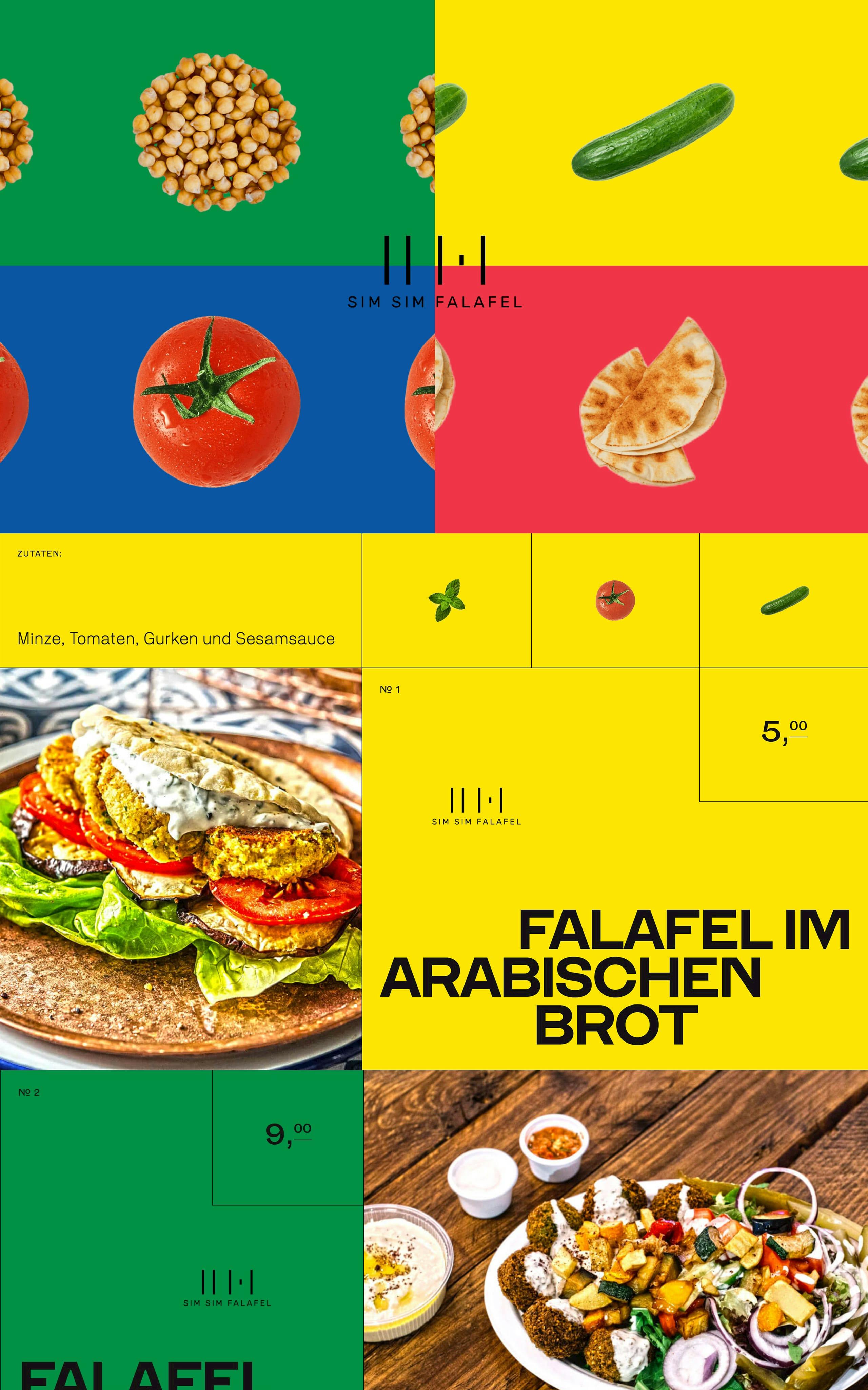 Sim Sim Falafel Website Screenshot