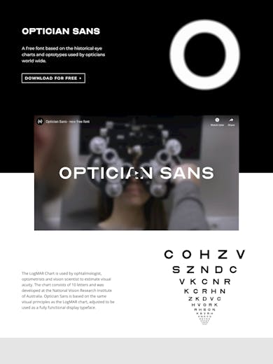 Optician Sans Thumbnail Preview