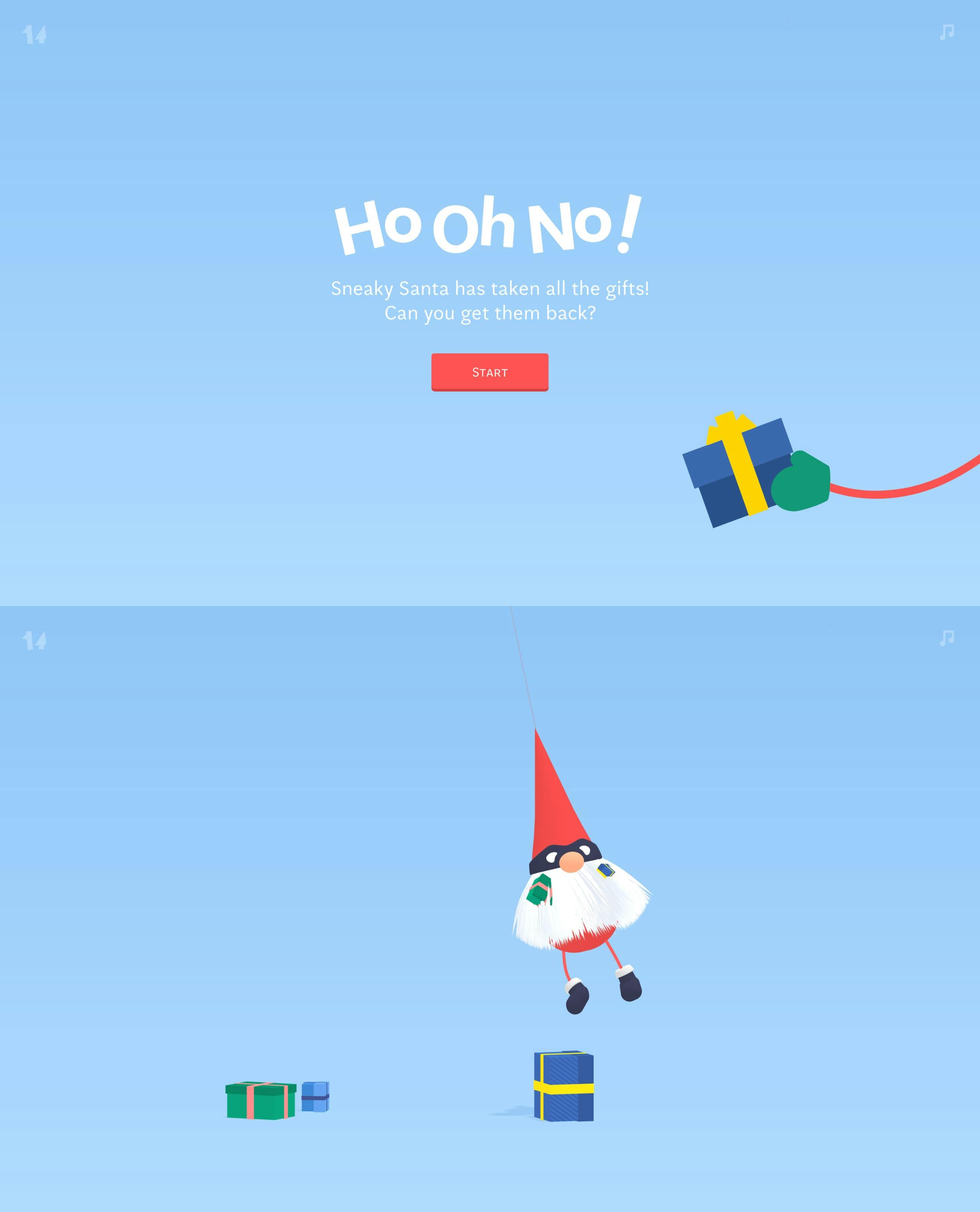 Sneaky Santa Website Screenshot