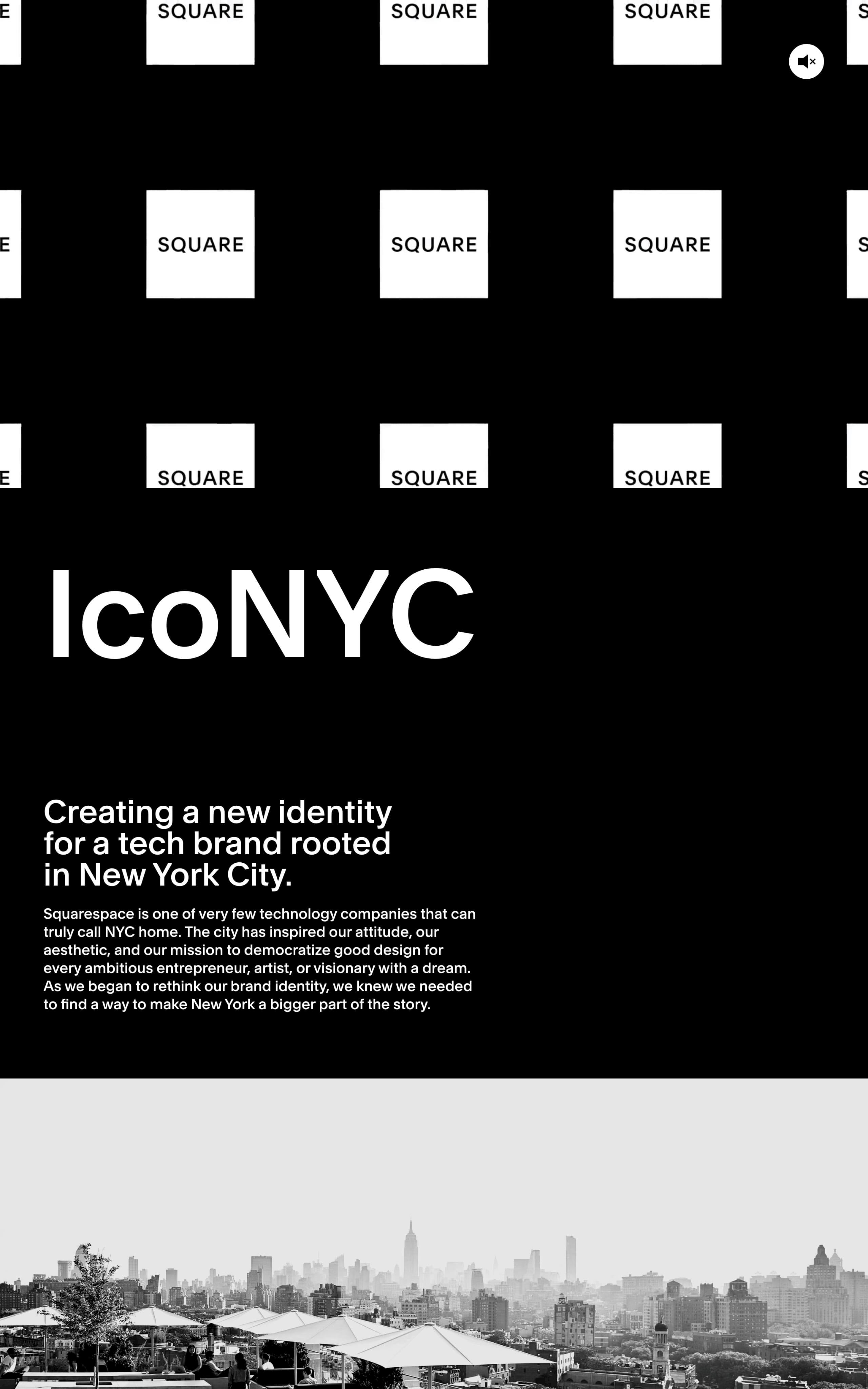 IcoNYC – Squarespace Website Screenshot