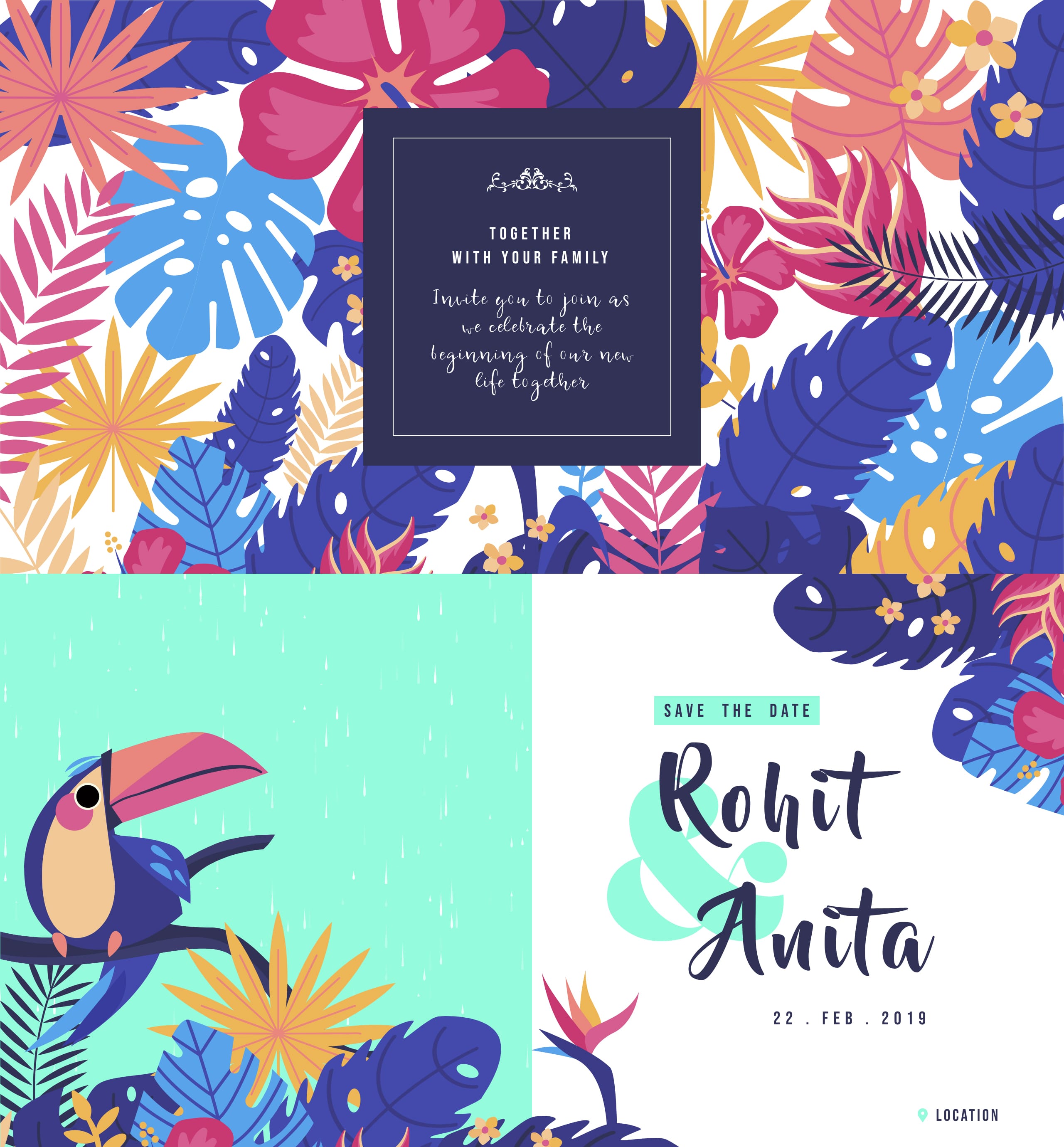 Rohit & Anita – Save The Date Website Screenshot