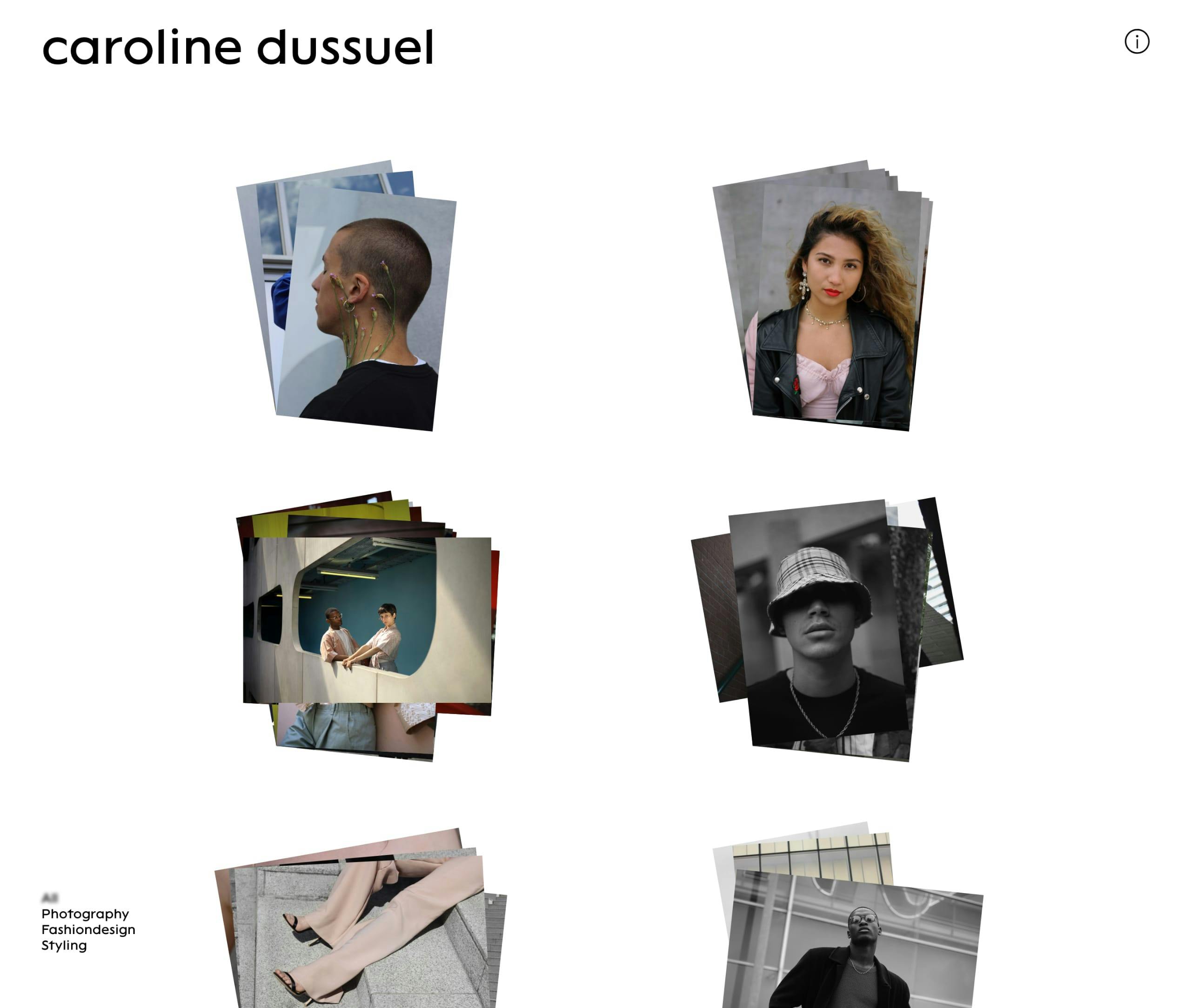 Caroline Dussuel Website Screenshot