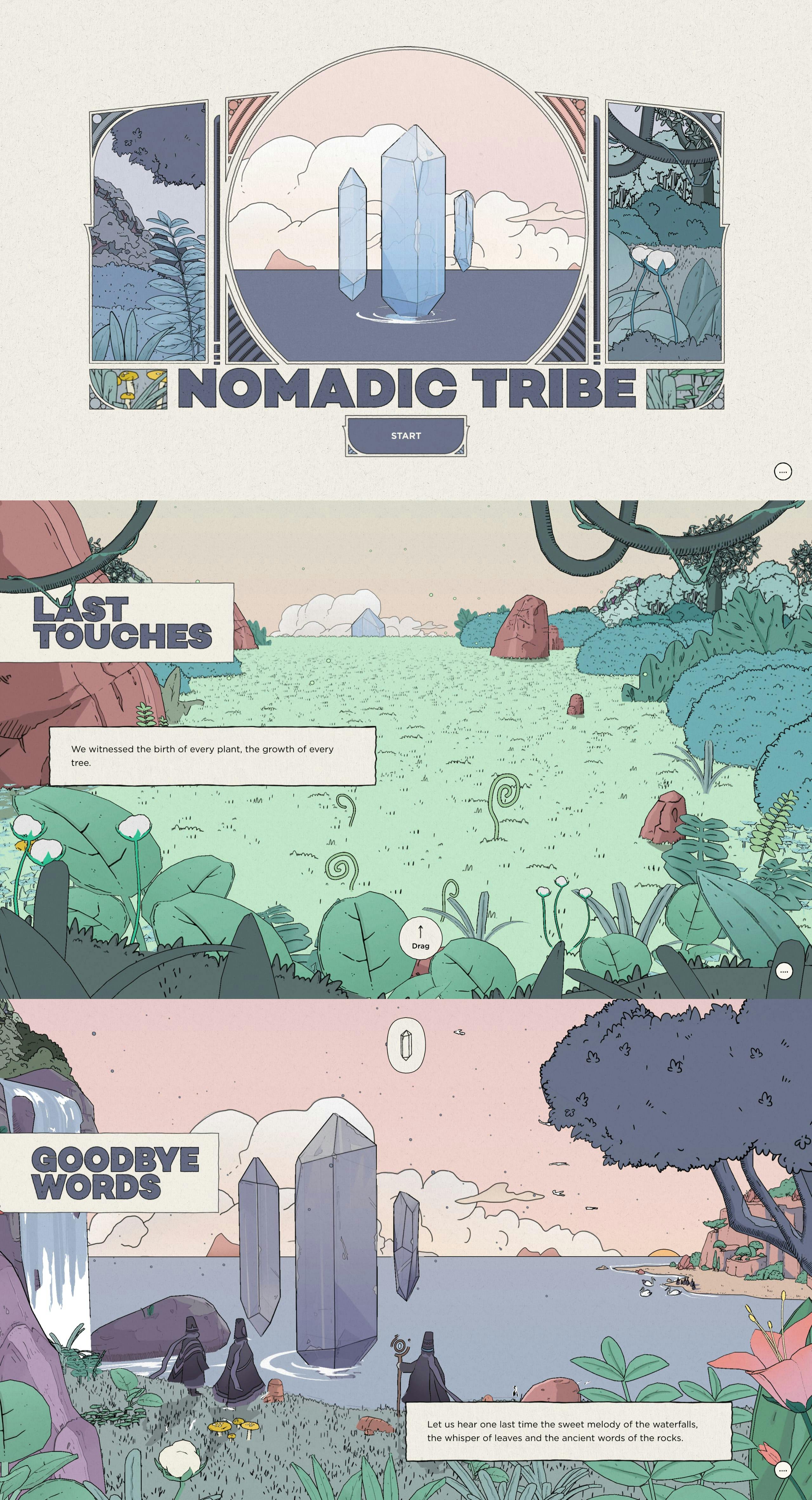Nomadic Tribe Website Screenshot