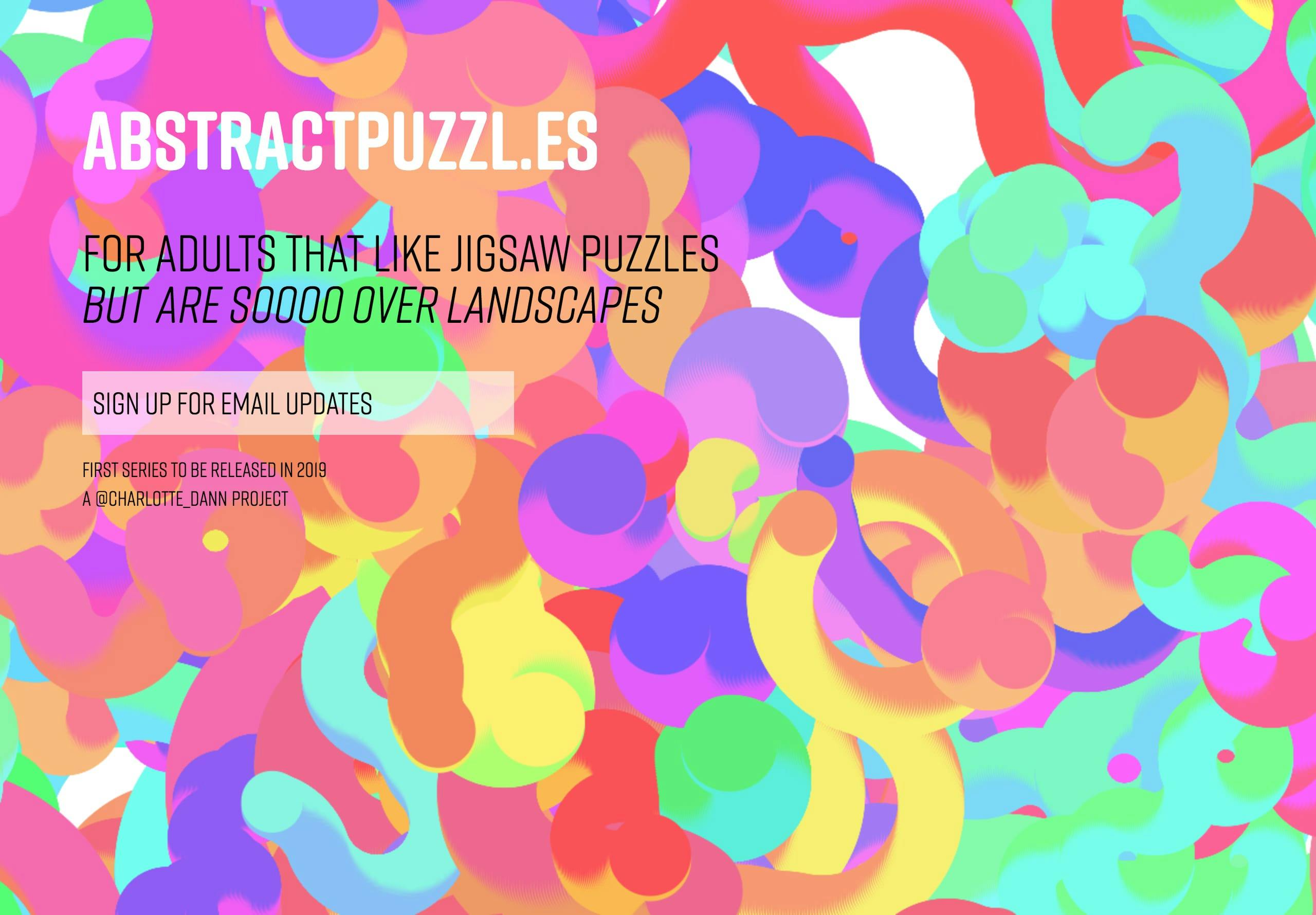 Abstract Puzzles Website Screenshot