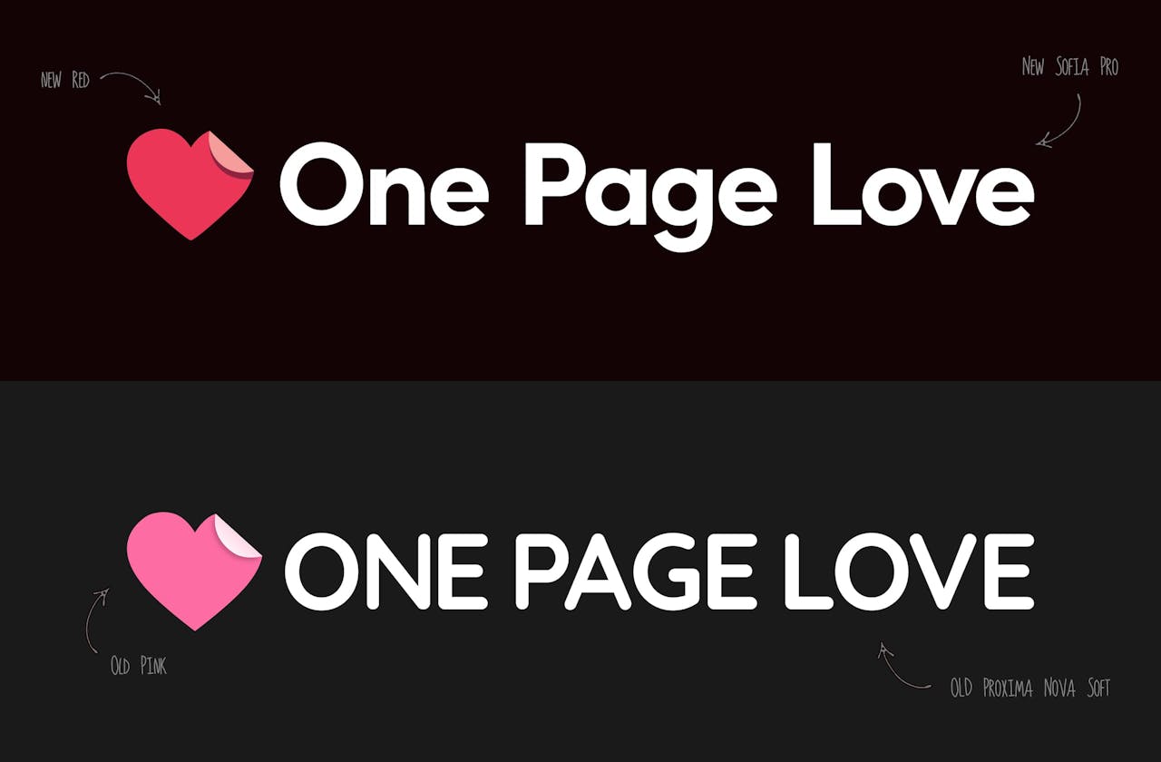 New One Page Love logo