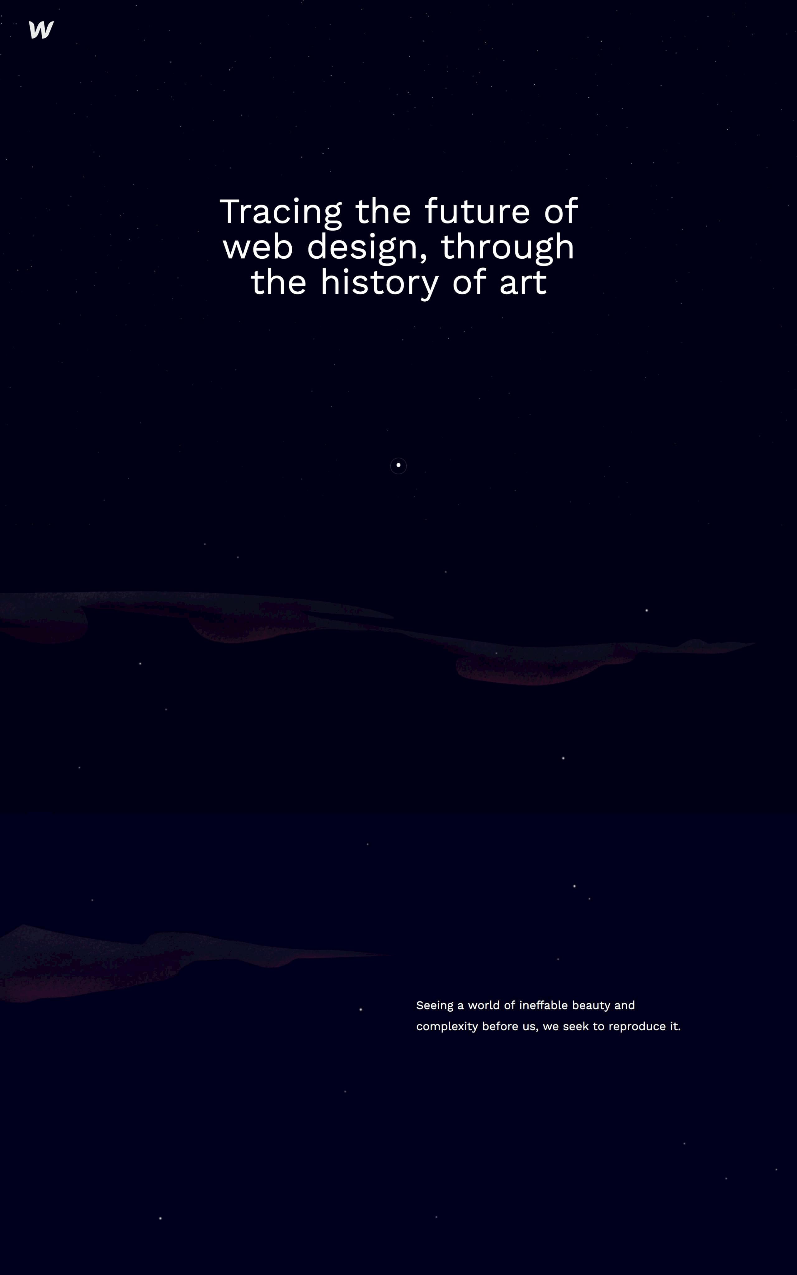 Web design & art history Website Screenshot