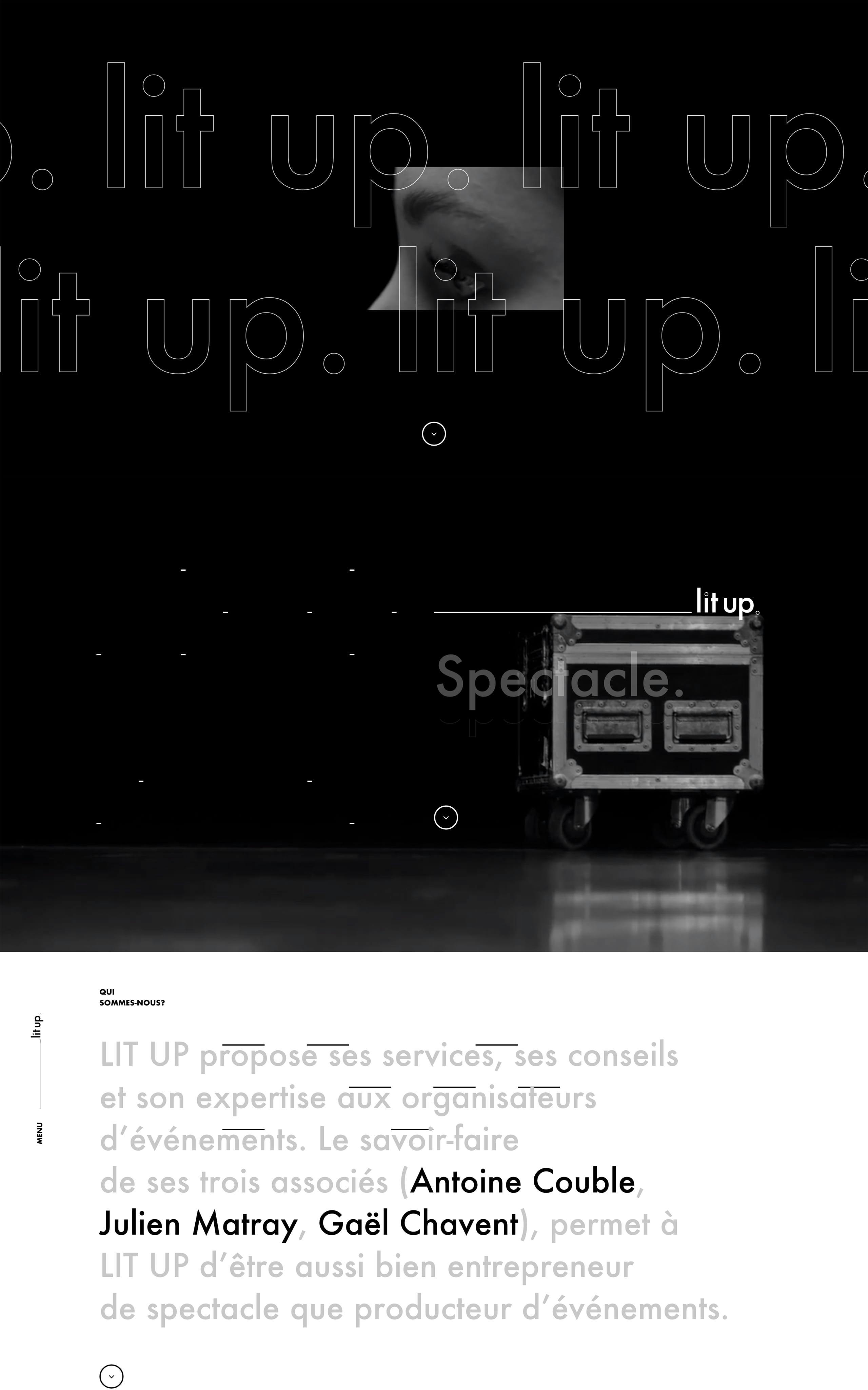 Lit Up Website Screenshot