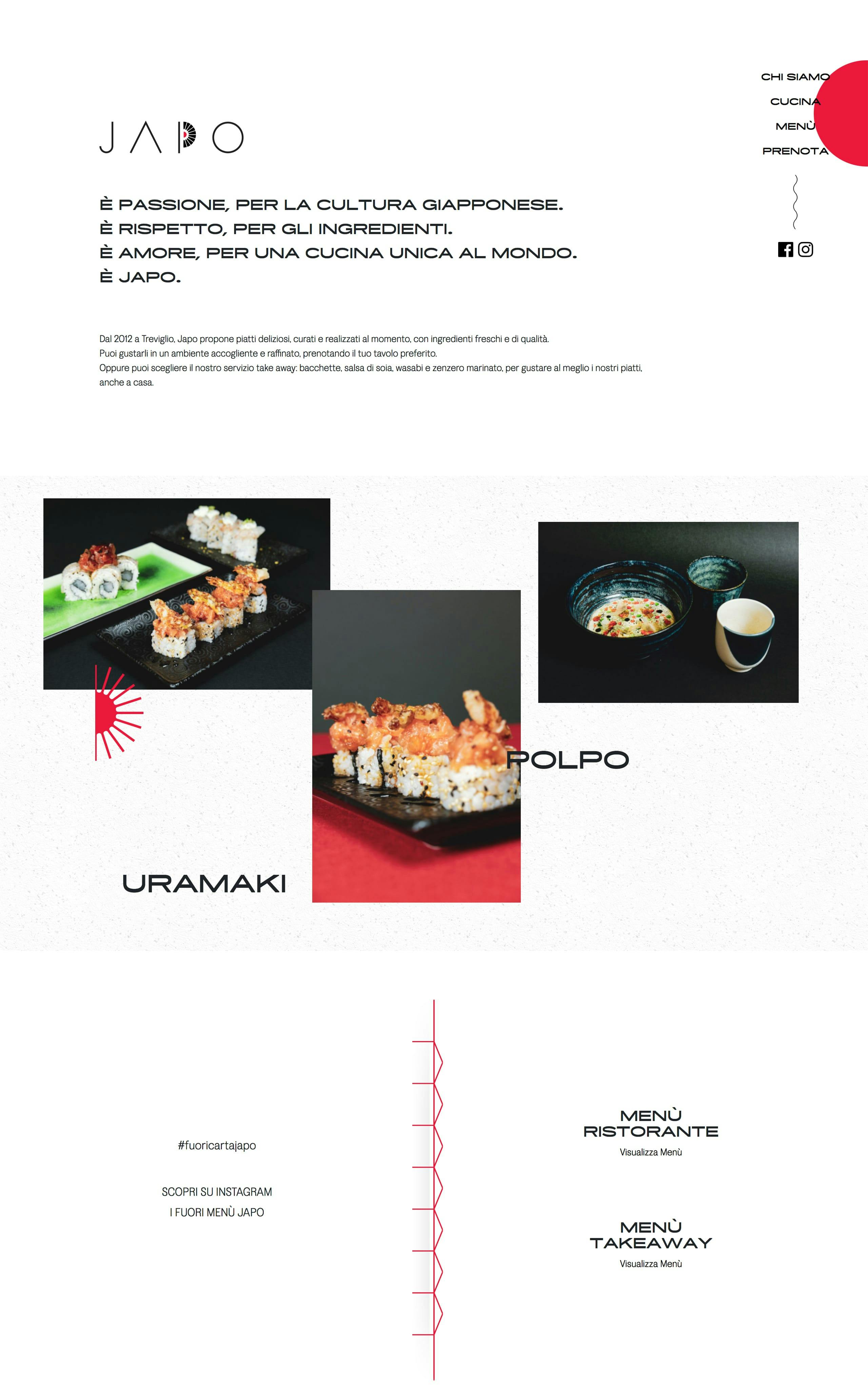 Japo Restaurant Website Screenshot