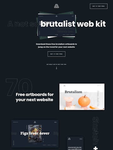 Brutalist Web Kit Thumbnail Preview
