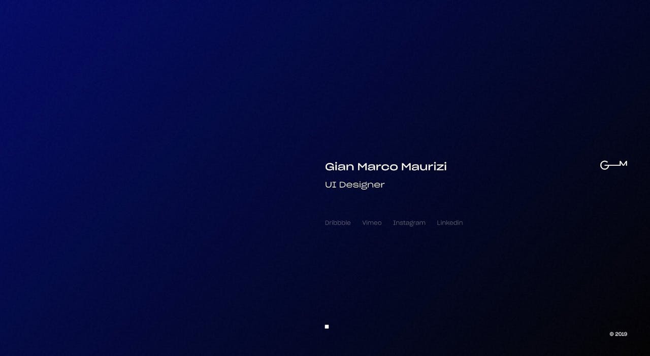 Gian Marco Maurizi Website Screenshot