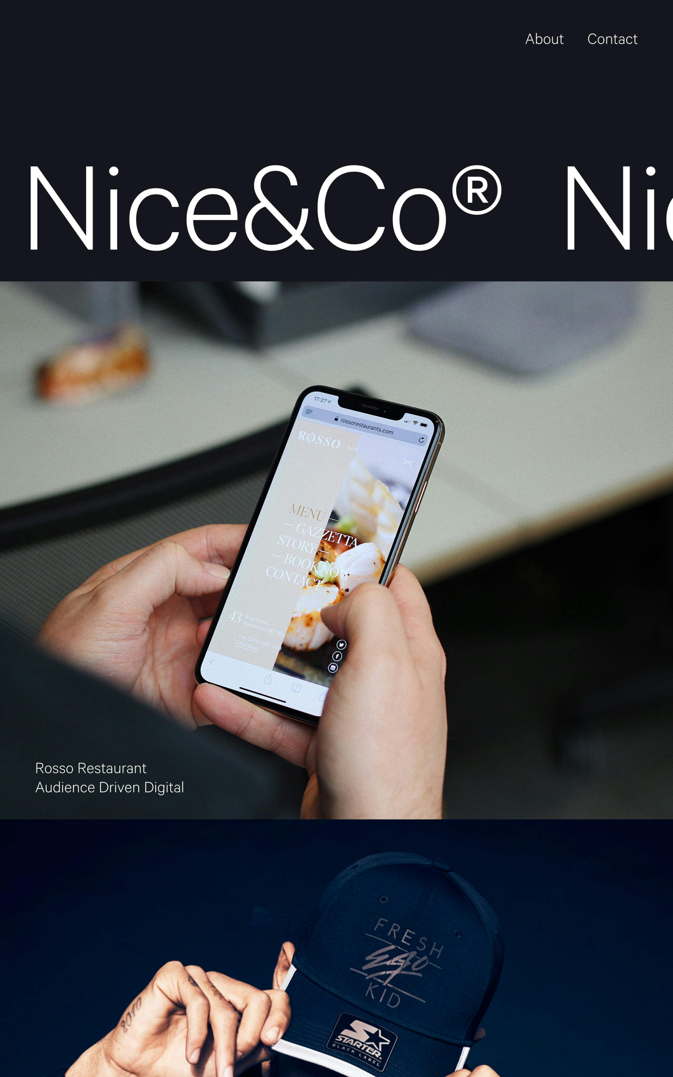 Nice&Co Website Screenshot