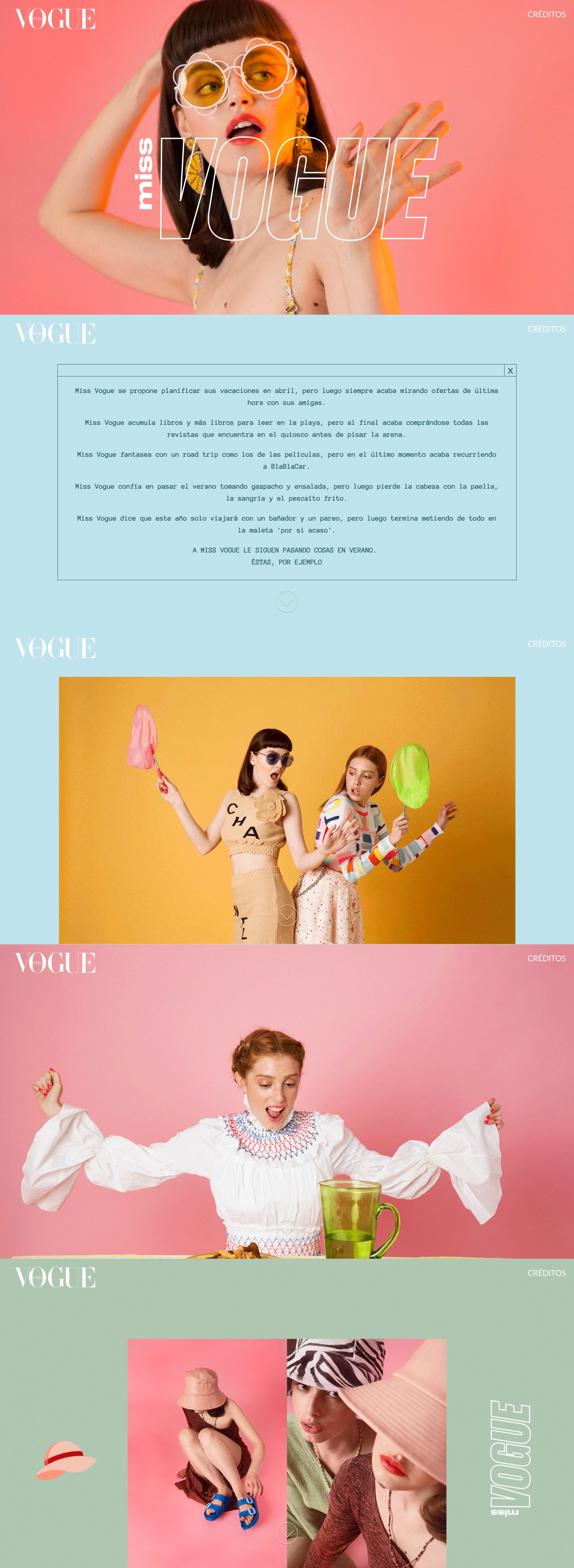 Miss Vogue: Summer Trends Website Screenshot