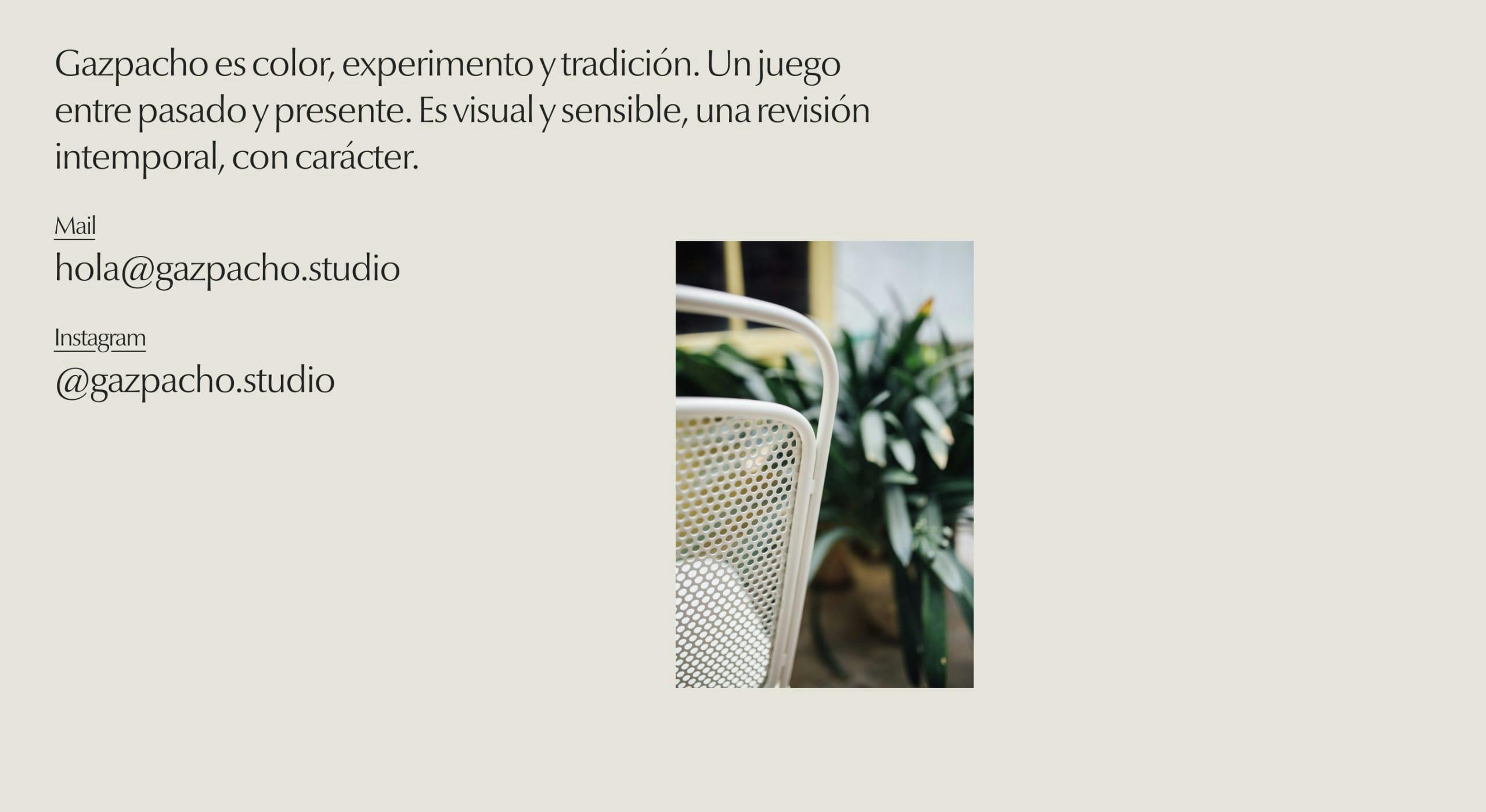 Gazpacho Website Screenshot
