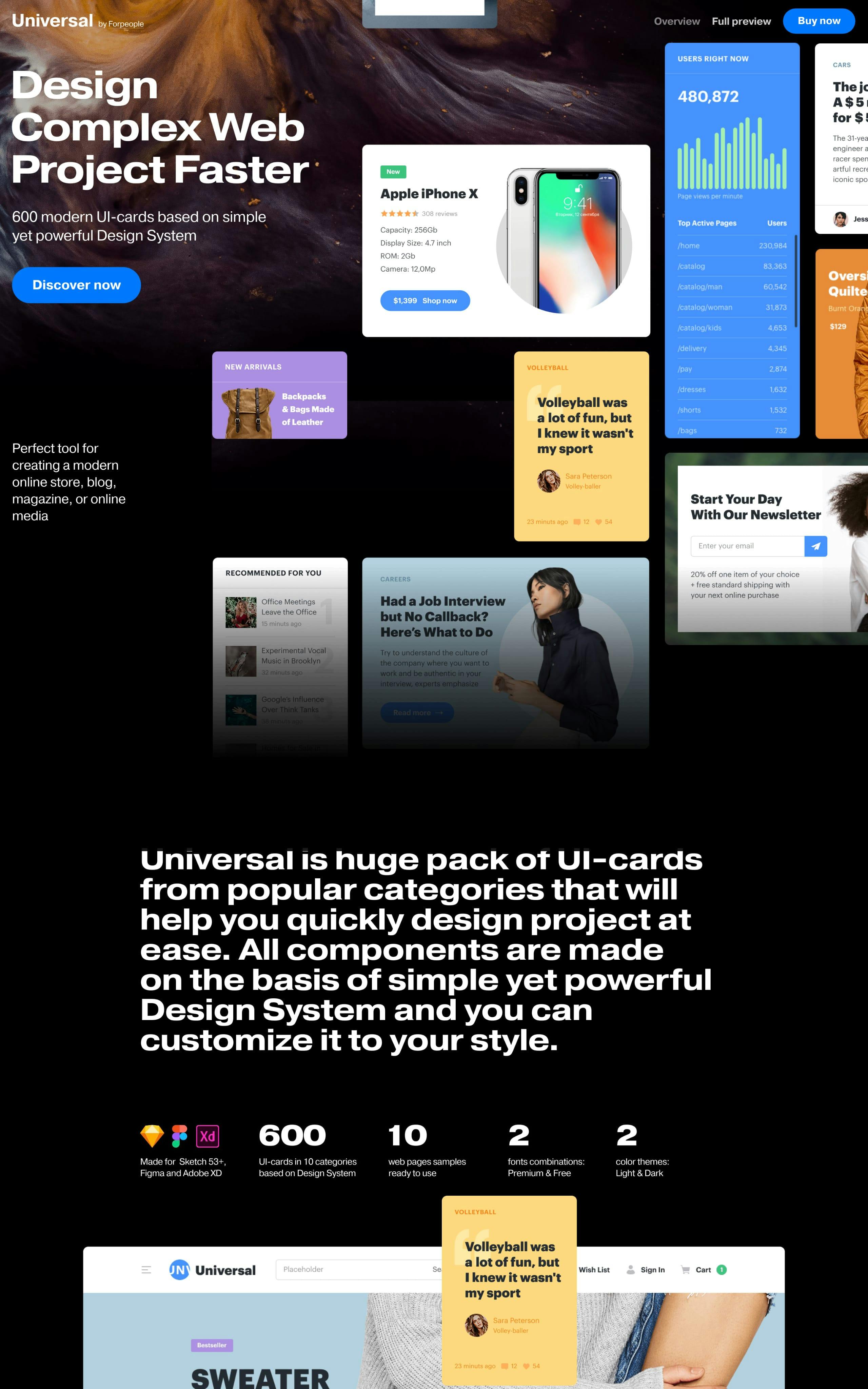 Universal UI Kit Website Screenshot