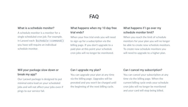 Surveyr FAQ Grid Preview