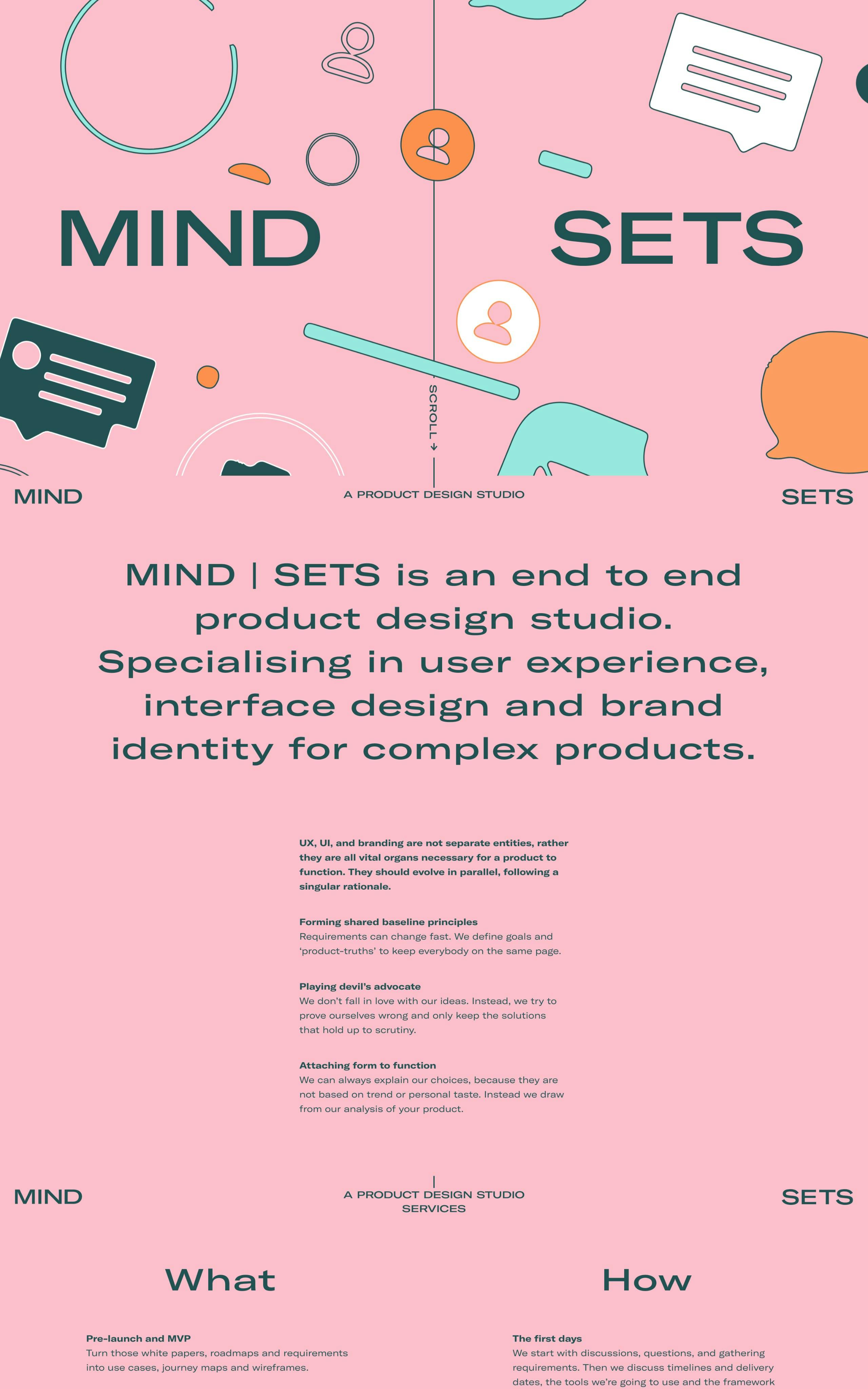 MIND | SETS Website Screenshot