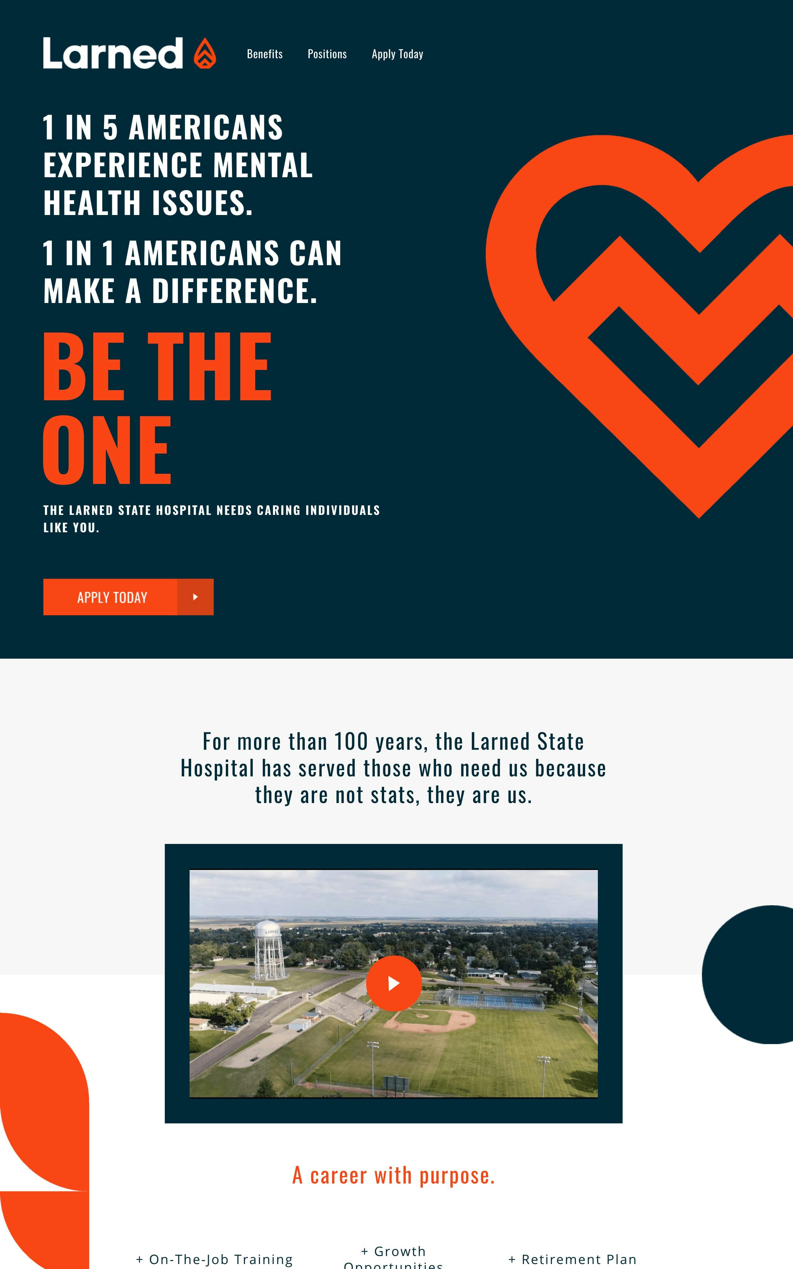 Larned Cares Website Screenshot