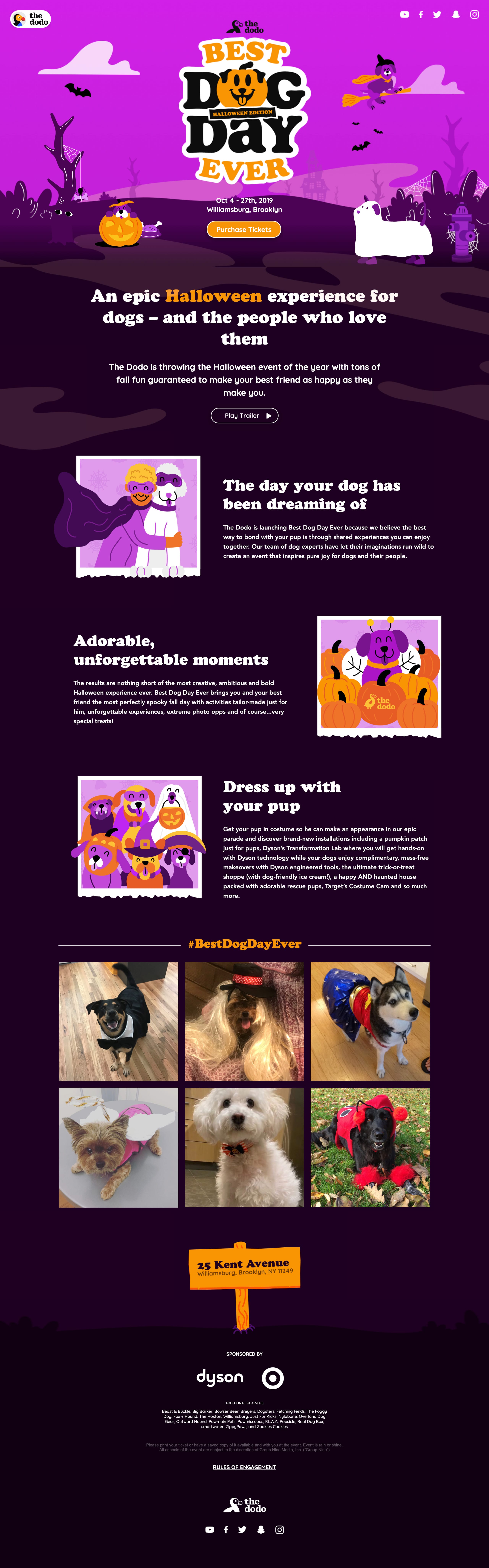 Best Dog Day Ever – Halloween Edition Website Screenshot