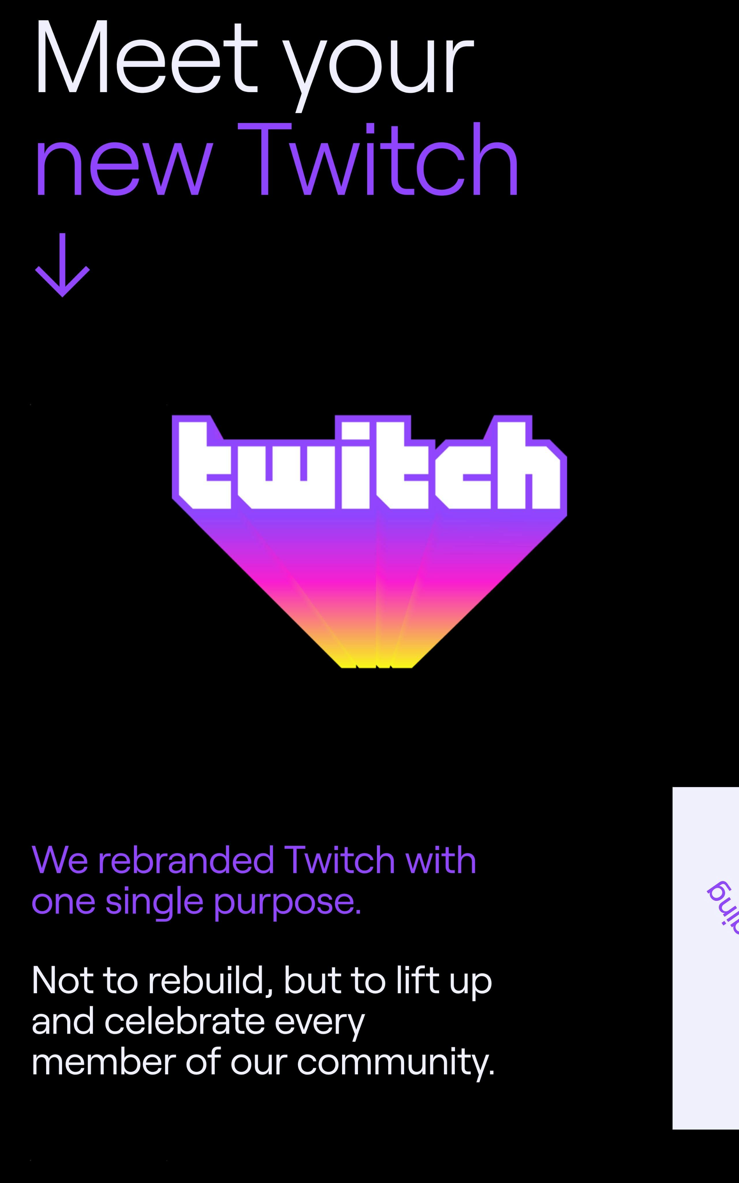 Meet the new Twitch Website Screenshot