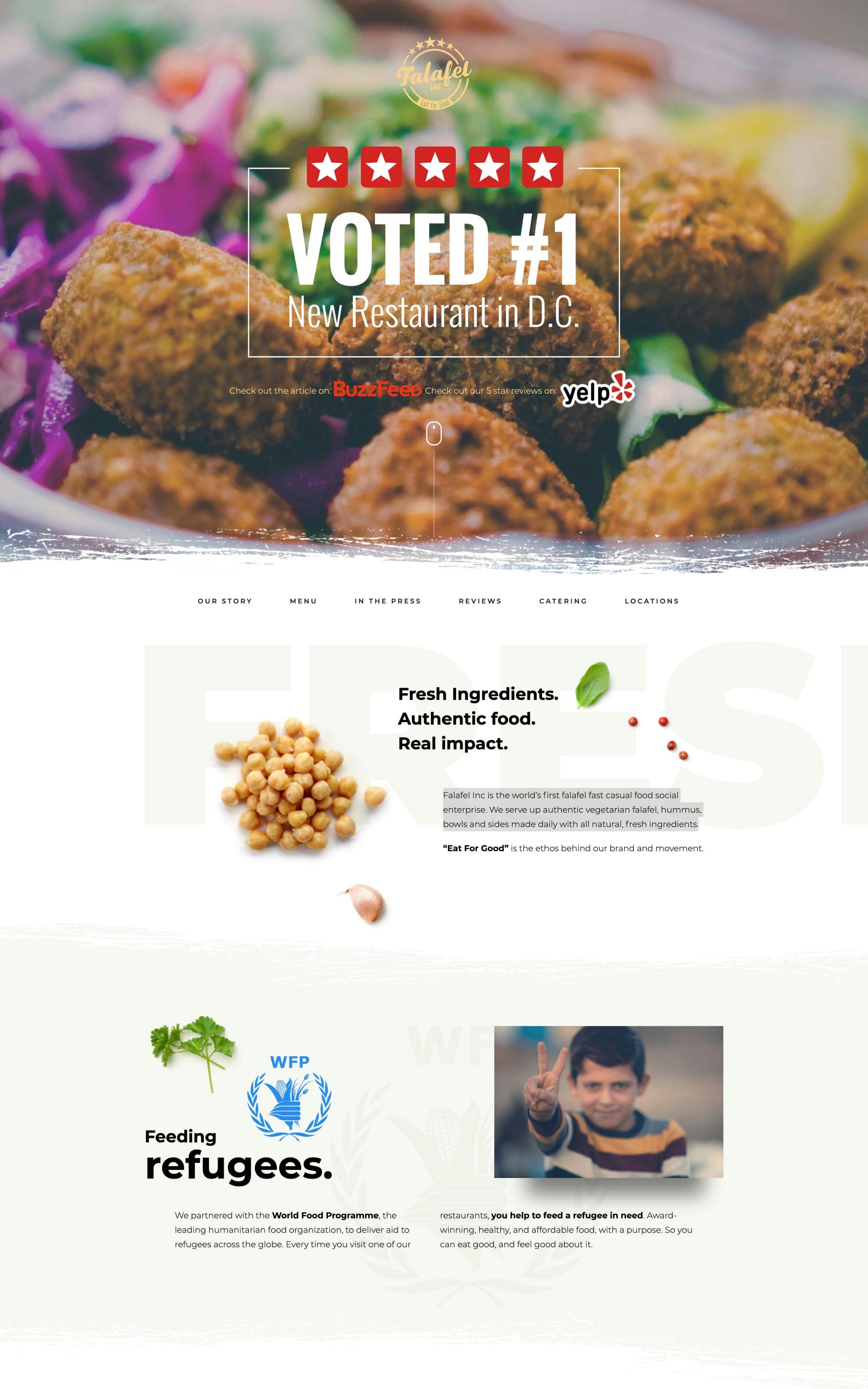 Falafel Inc Website Screenshot