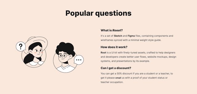 Root UI Kit FAQ Grid Preview