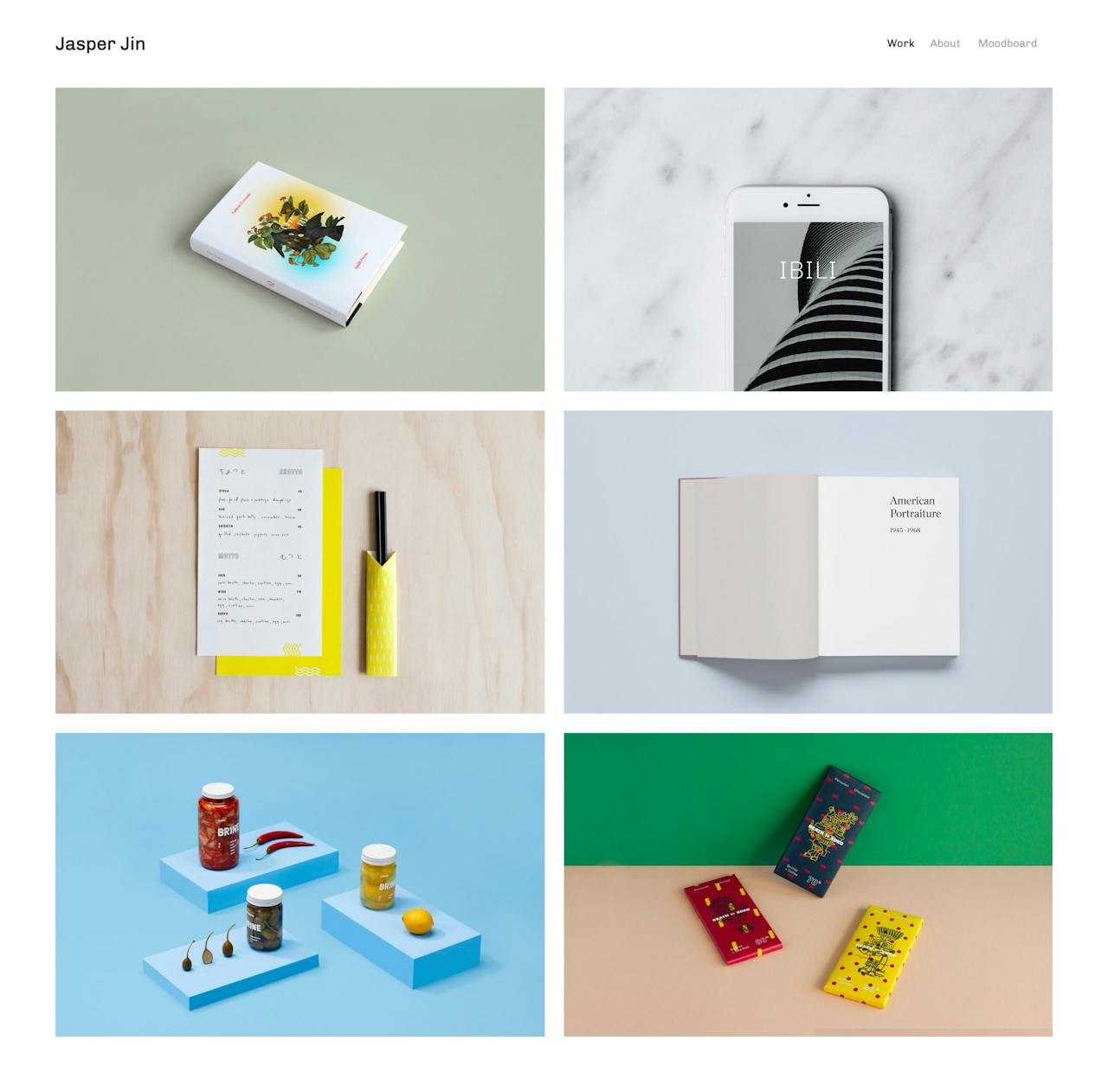 Jasper Squarespace Template - Work section Screenshot