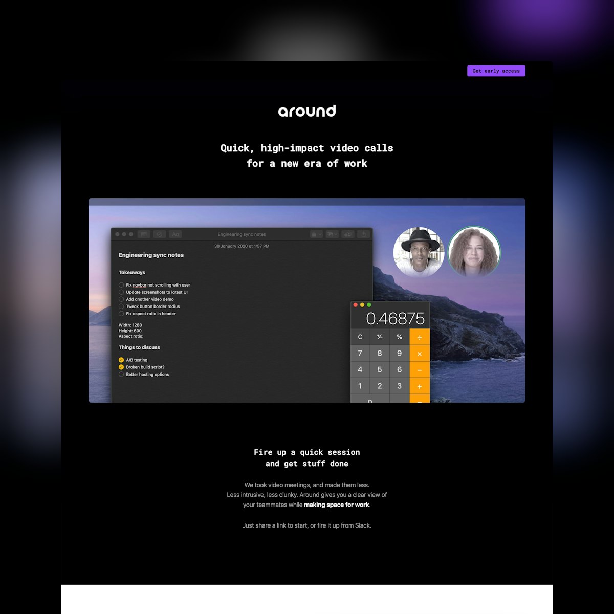 Product Page screen design idea #386: Website Inspiration: Around
