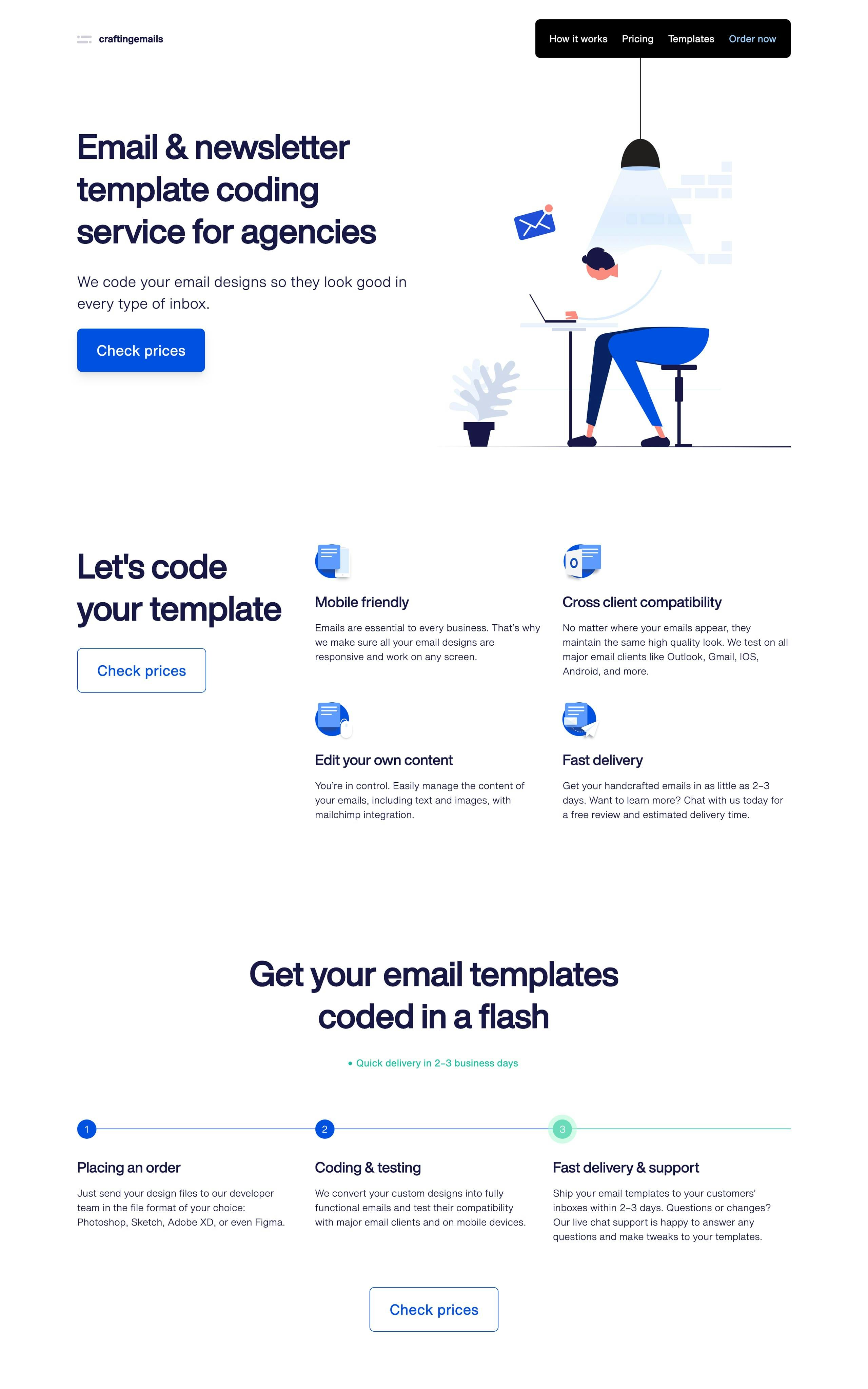 Crafting Emails Website Screenshot