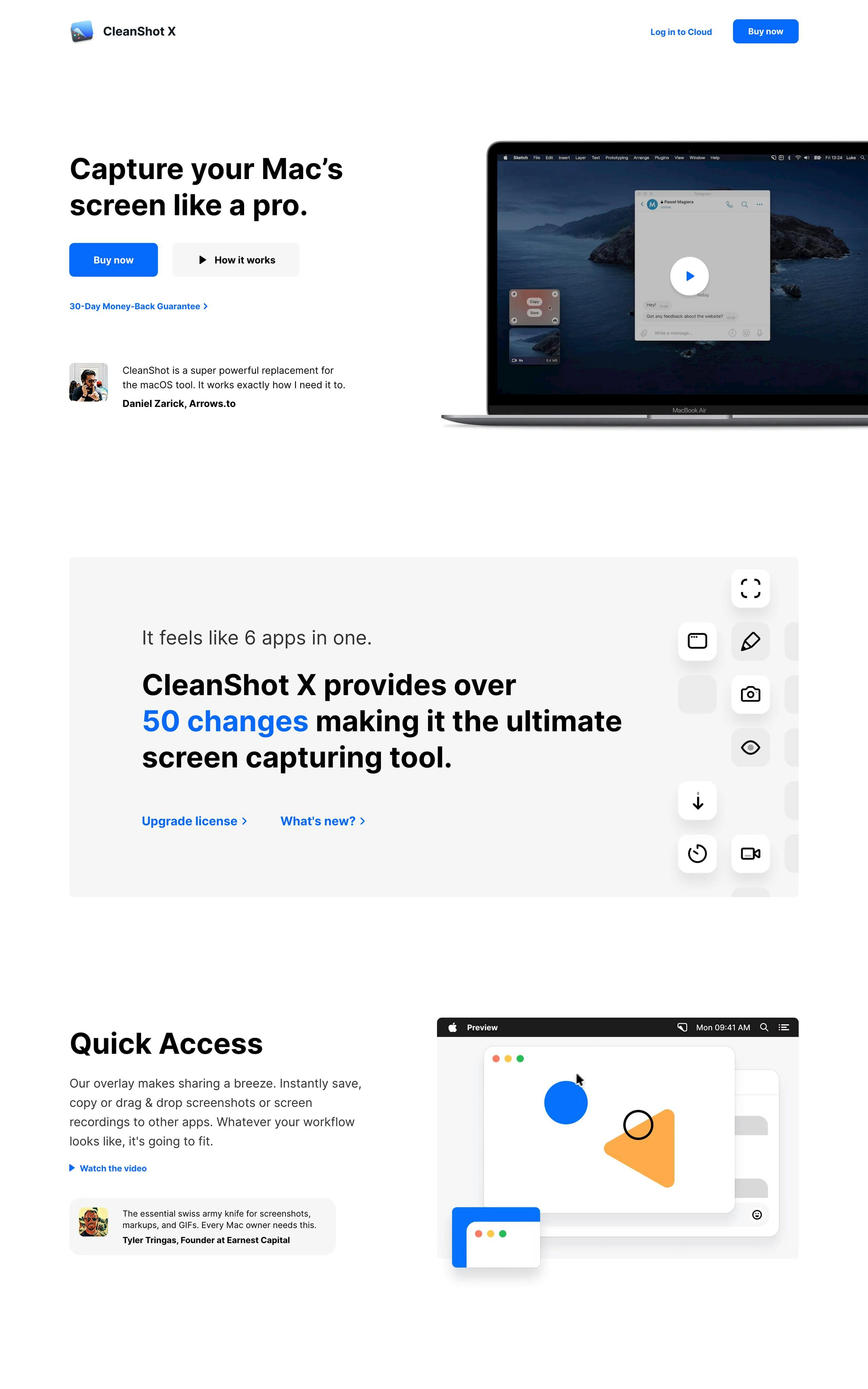 CleanShot X Website Screenshot