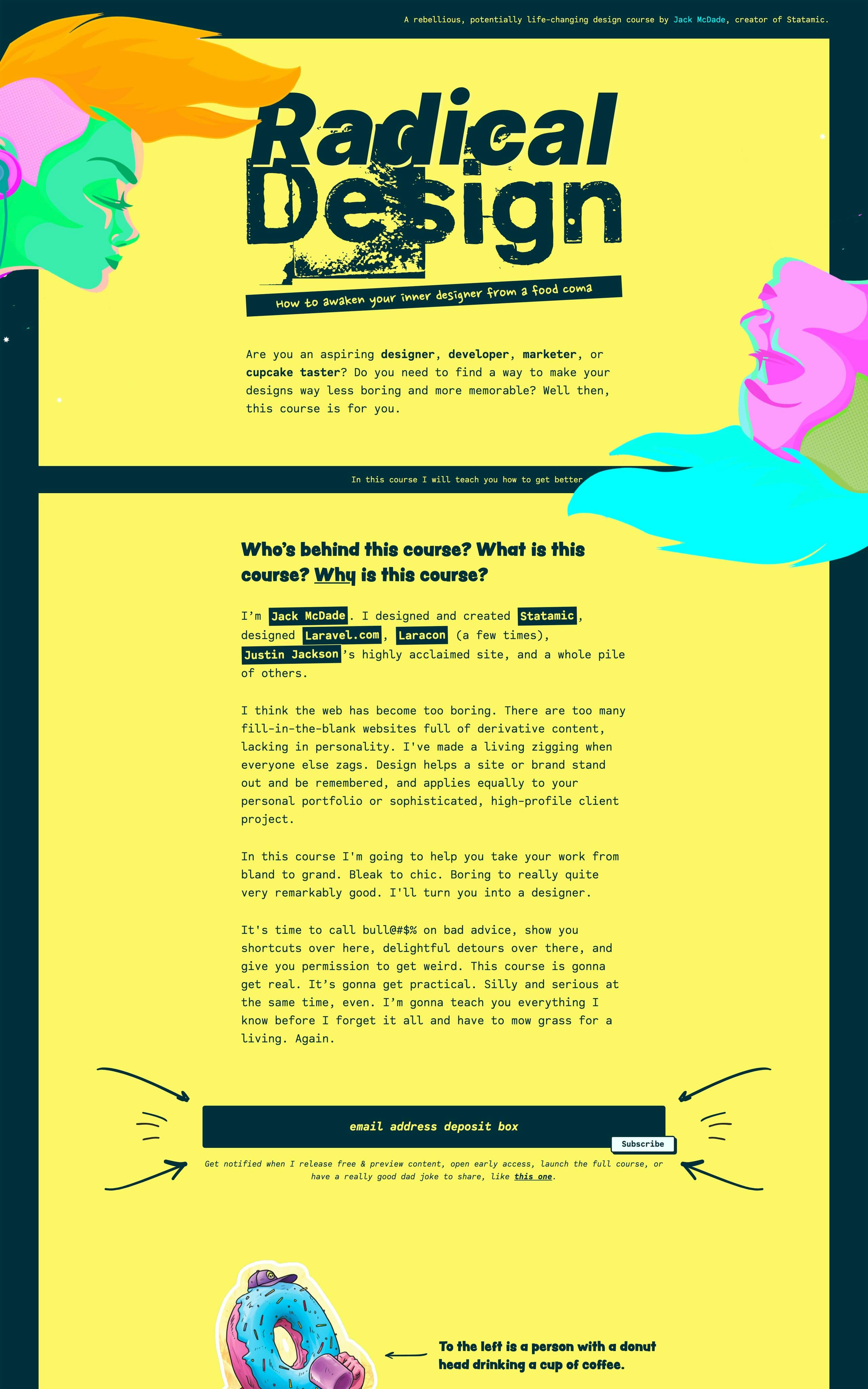 Radical Design Website Screenshot