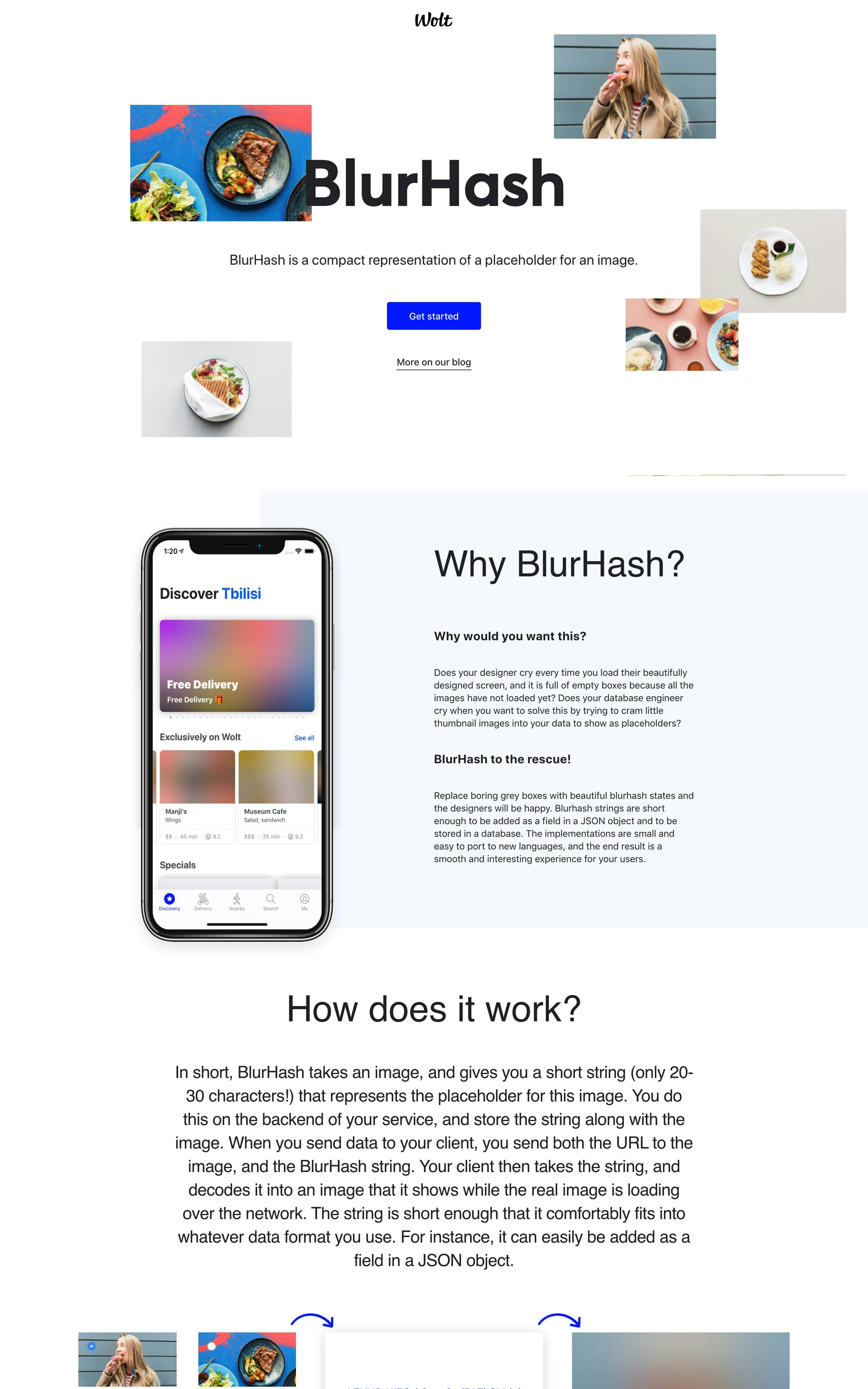 BlurHash Website Screenshot