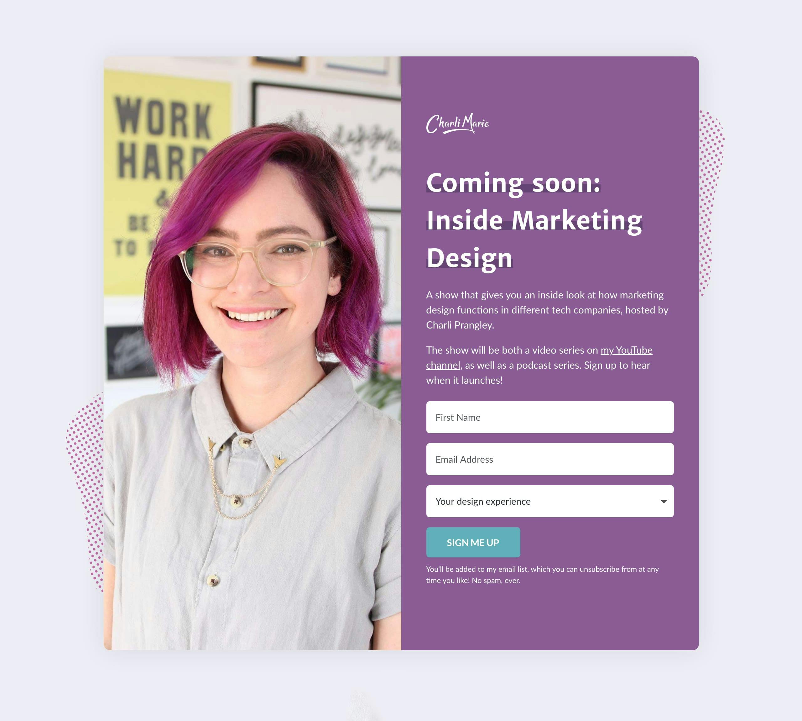 Inside Marketing Design Website Screenshot