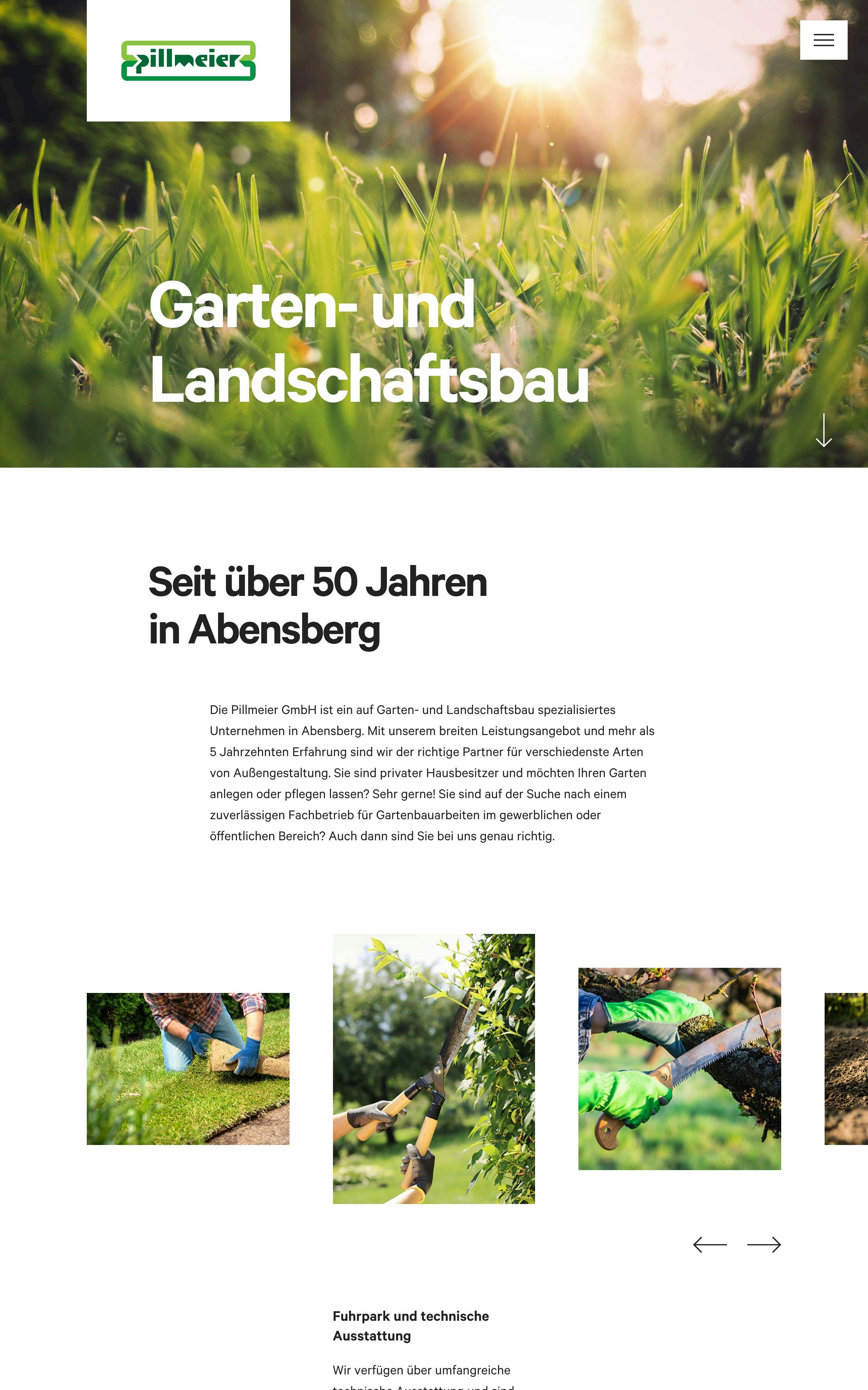 Pillmeier GmbH Website Screenshot
