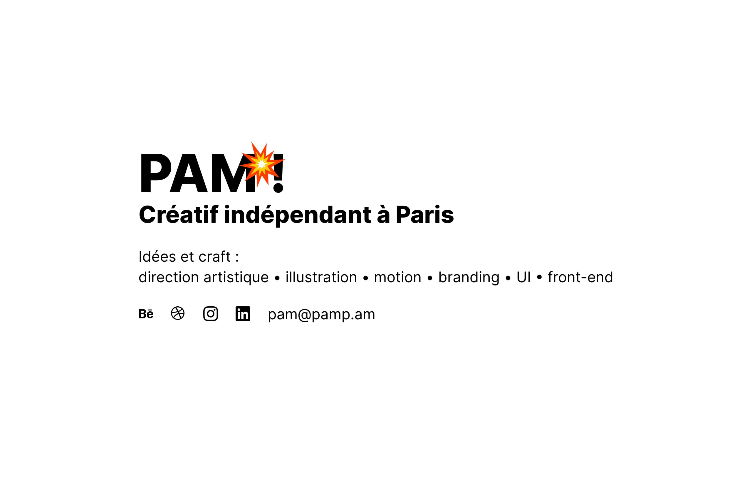 PAM ! Website Screenshot